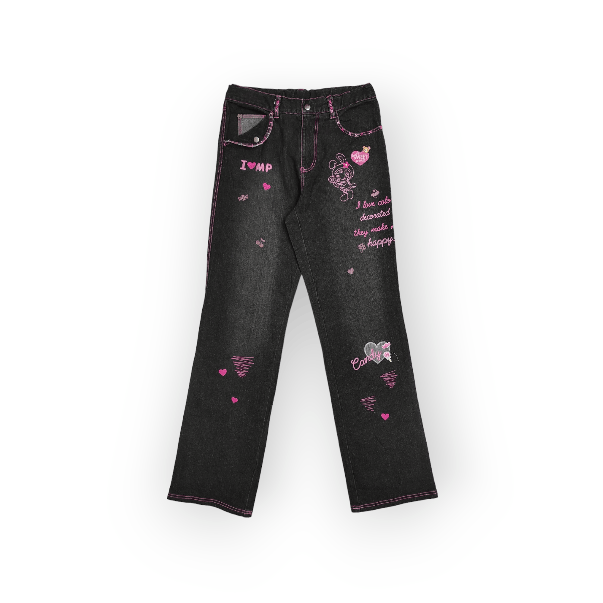 Japanese Brand Fw2000 I LOVE MEZZO PIANO JEANS Size 28" / US 6 / IT 42 - 1 Thumbnail