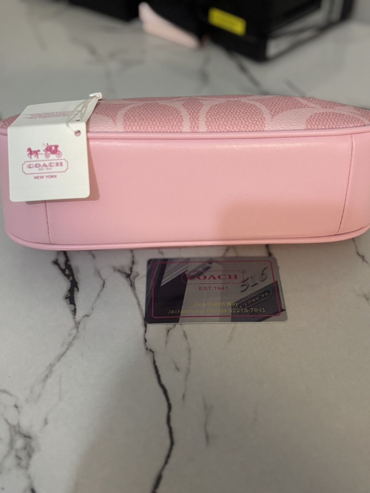 Pink Coach shoulder bag