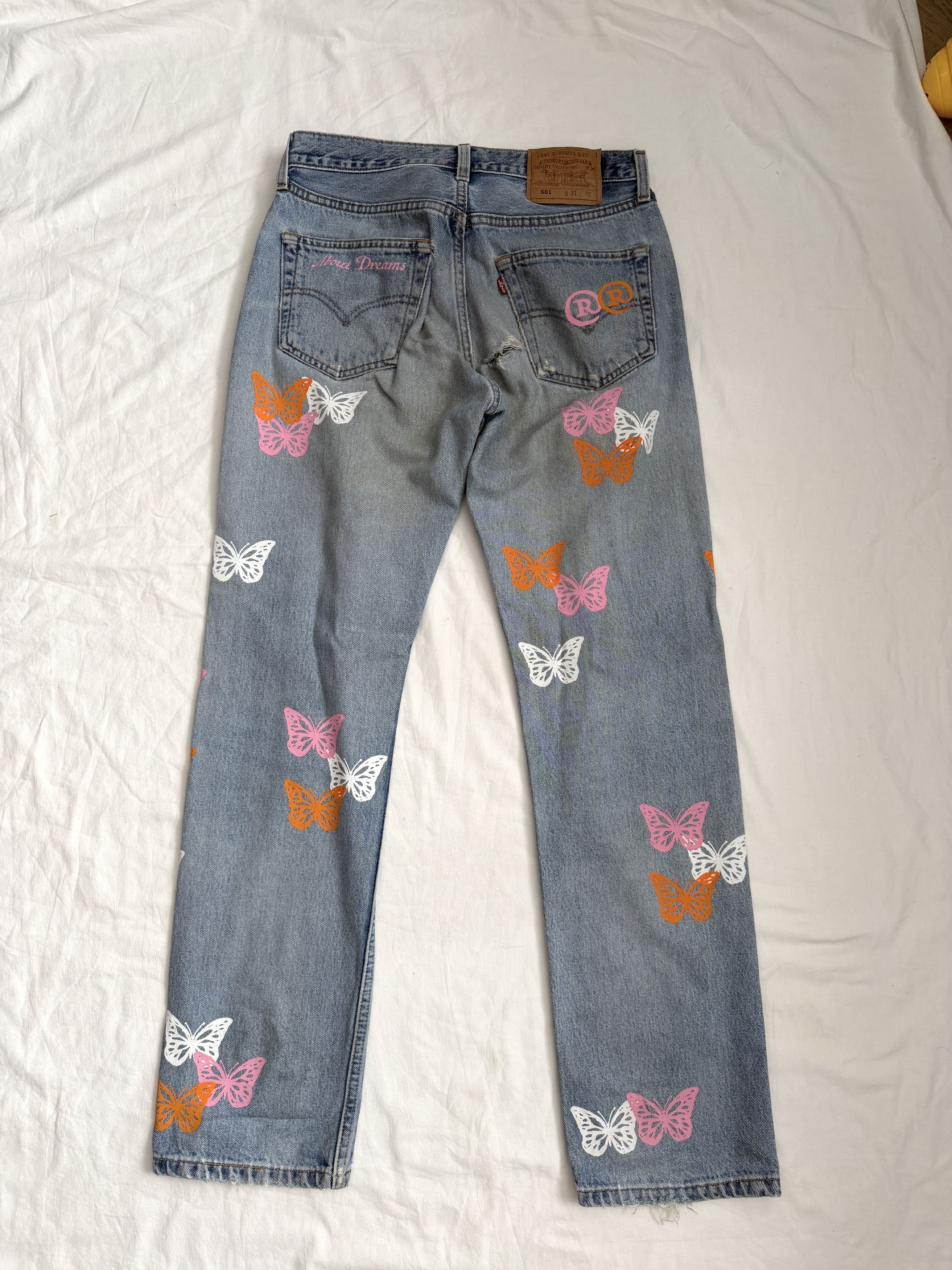 Levi's About dream butterfly jeans Size US 31 - 2 Thumbnail