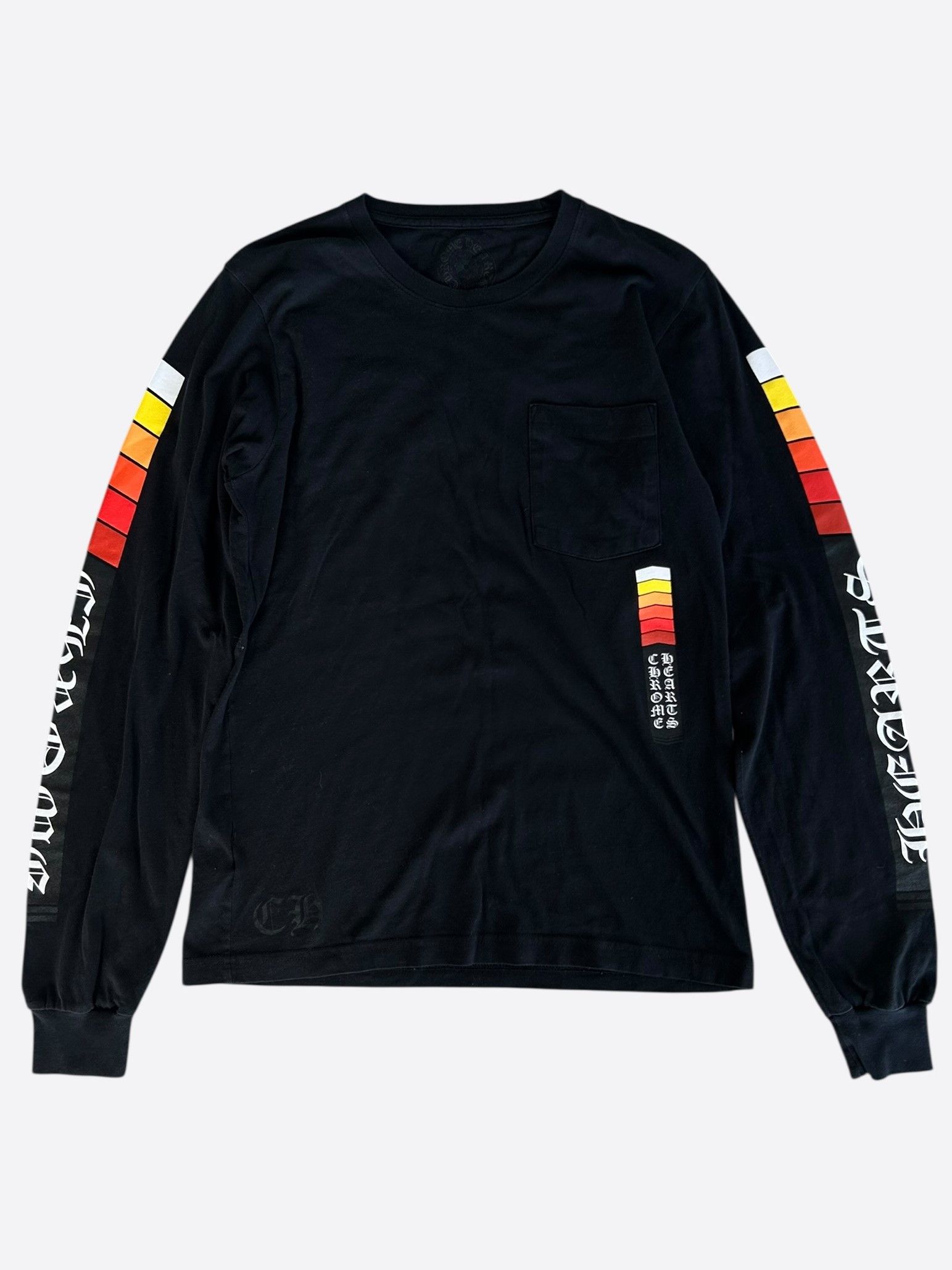 Chrome Hearts Chrome Hearts Black Racing Stripes Longsleeve T-Shirt Size US S / EU 44-46 / 1 - 1 Thumbnail