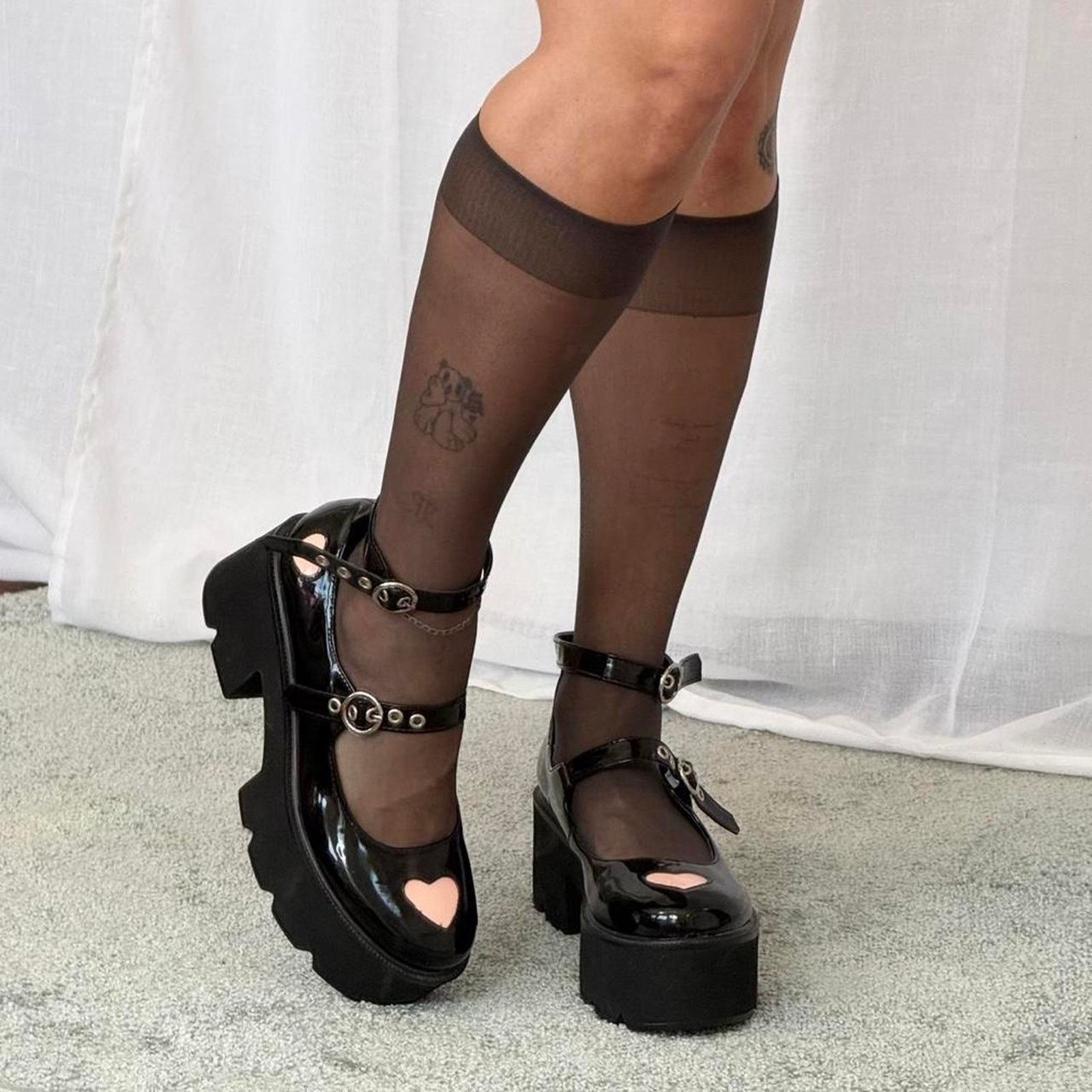 Other ✿ chunky platform mary jane heels ✿ Size US 10 / IT 40 - 2 Thumbnail