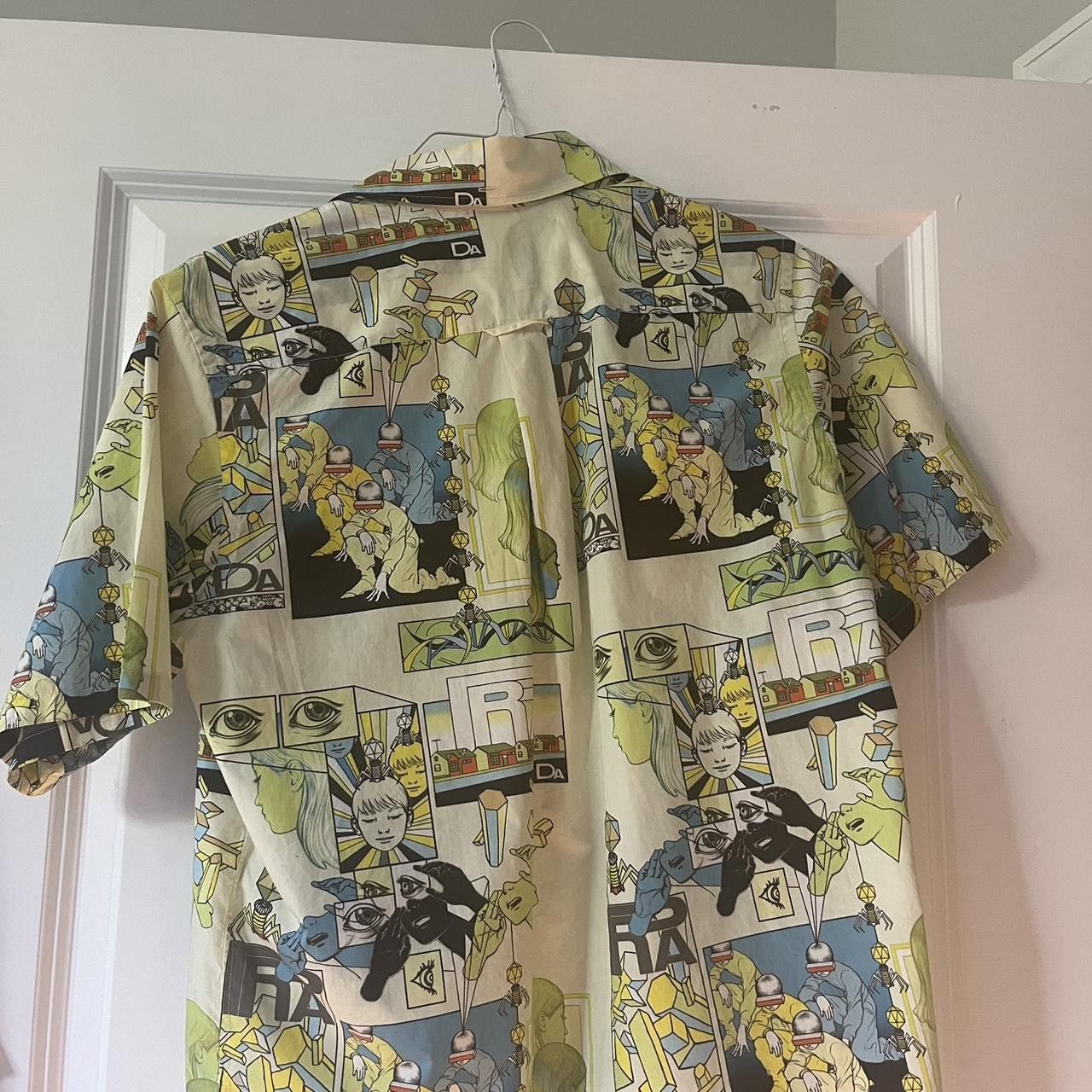 Prada SS18 Prada Camp Collar Button Up Full Print Comic Shirt Size US S / EU 44-46 / 1 - 2 Thumbnail