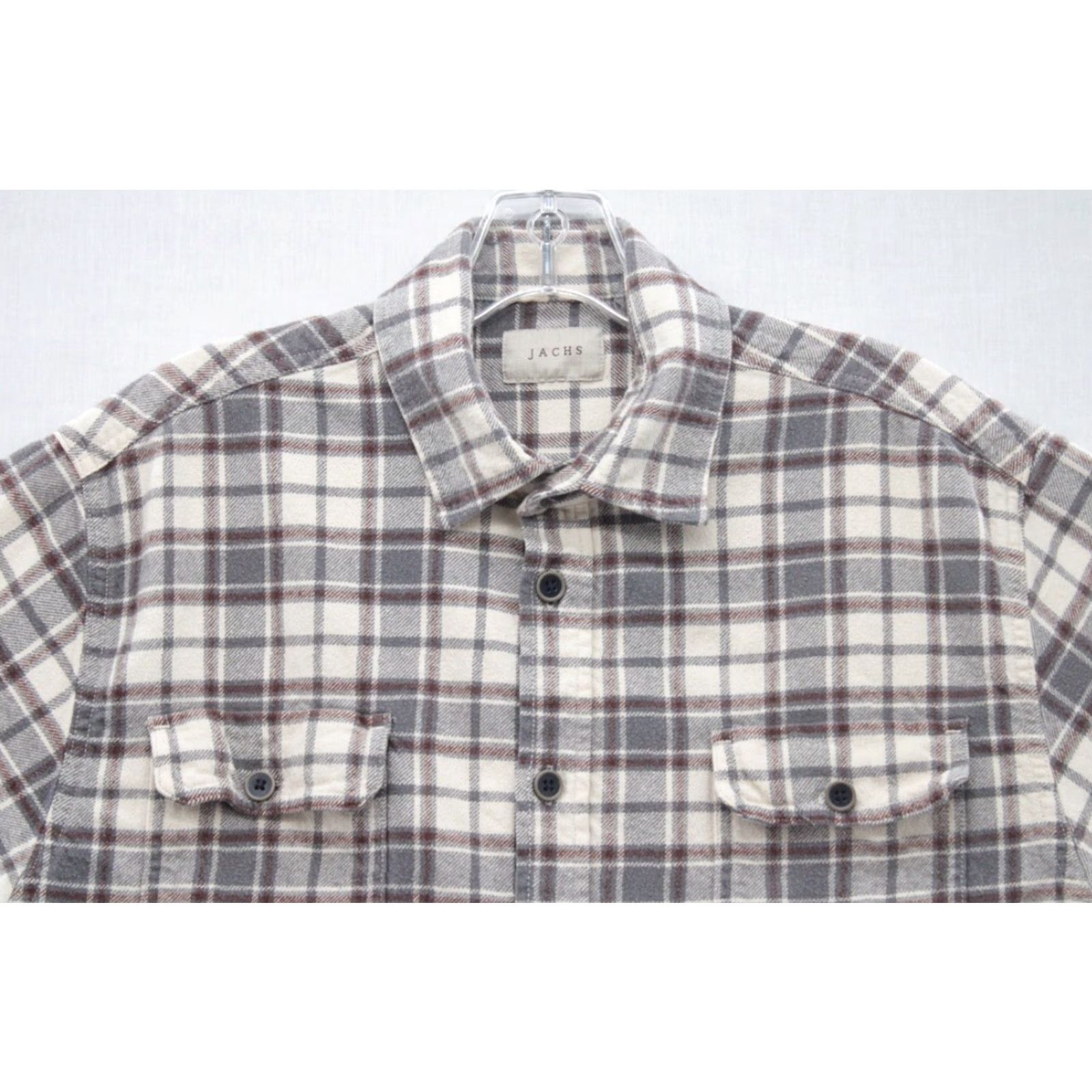 Lumberjack JACHS Flannel Shirt Mens L Brown Plaid Lumberjack Outdoors Gorpcore Cotton Shirt Size US L / EU 52-54 / 3 - 2 Thumbnail