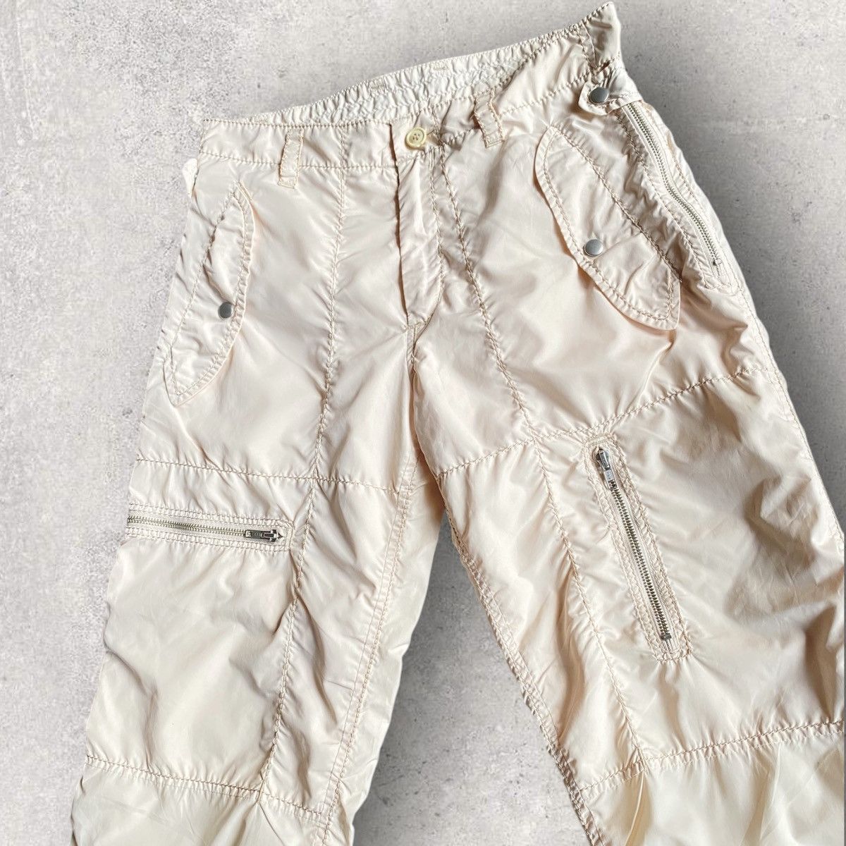 Issey Miyake Issey Miyake Pale Pink Nylon Parachute Pants Size US 32 / EU 48 - 2 Thumbnail