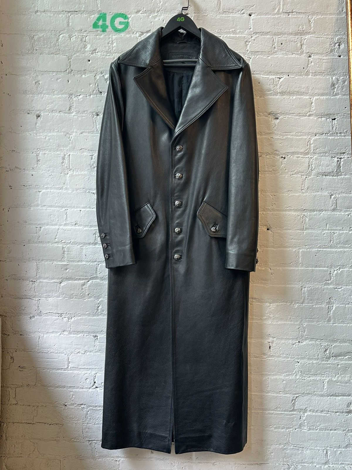Chrome Hearts CHROME HEARTS LEATHER TRENCH COAT Size US L / EU 52-54 / 3 - 1 Thumbnail