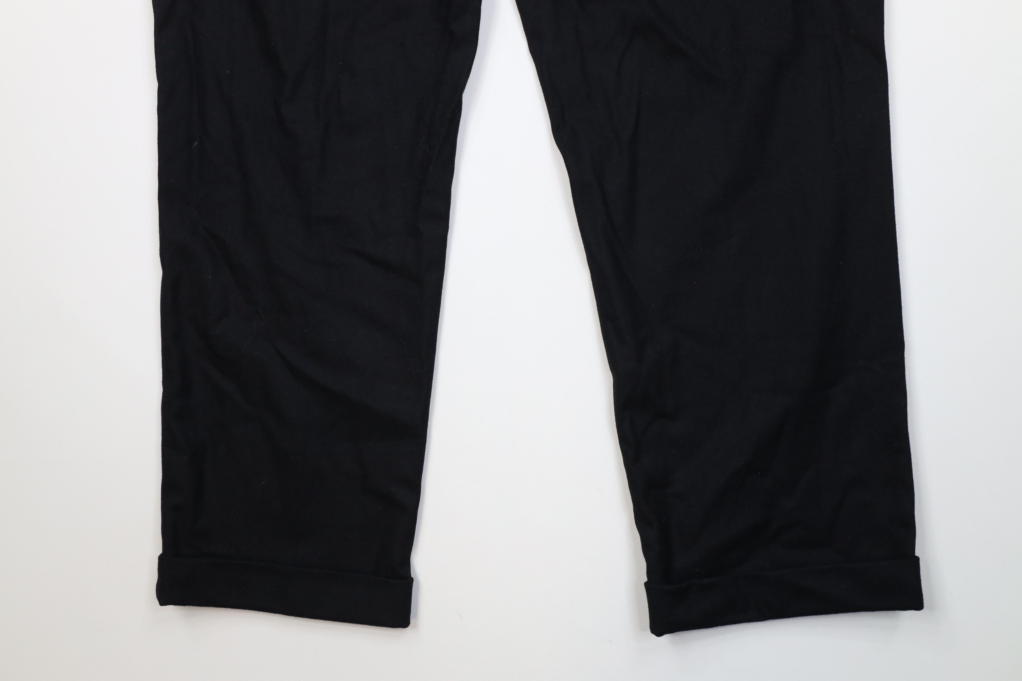 Polo Ralph Lauren Vintage 90s Ralph Lauren Knit Wide Leg Chino Pants Black Size US 40 / EU 56 - 14 Thumbnail