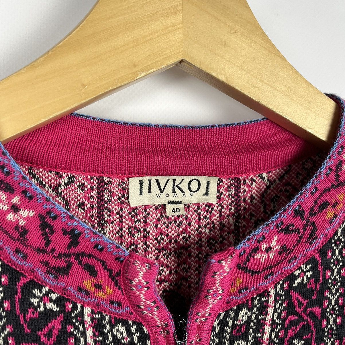 Other Ladies Ivko floral pattern Jacquard Sweater Jacket Size S / US 4 / IT 40 - 7 Thumbnail