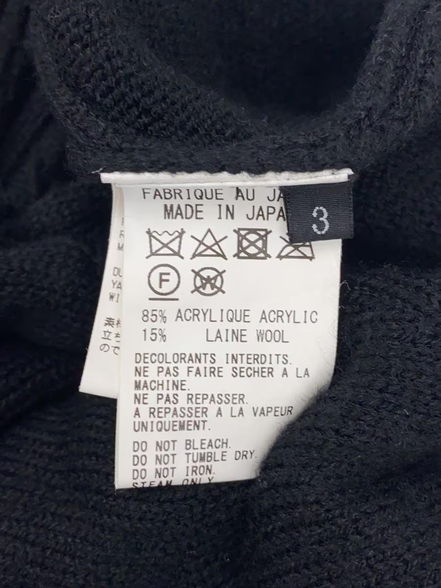 Yohji Yamamoto 7G Distressed Chunky Turtleneck Wool Knit Sweater Size US L / EU 52-54 / 3 - 4 Thumbnail