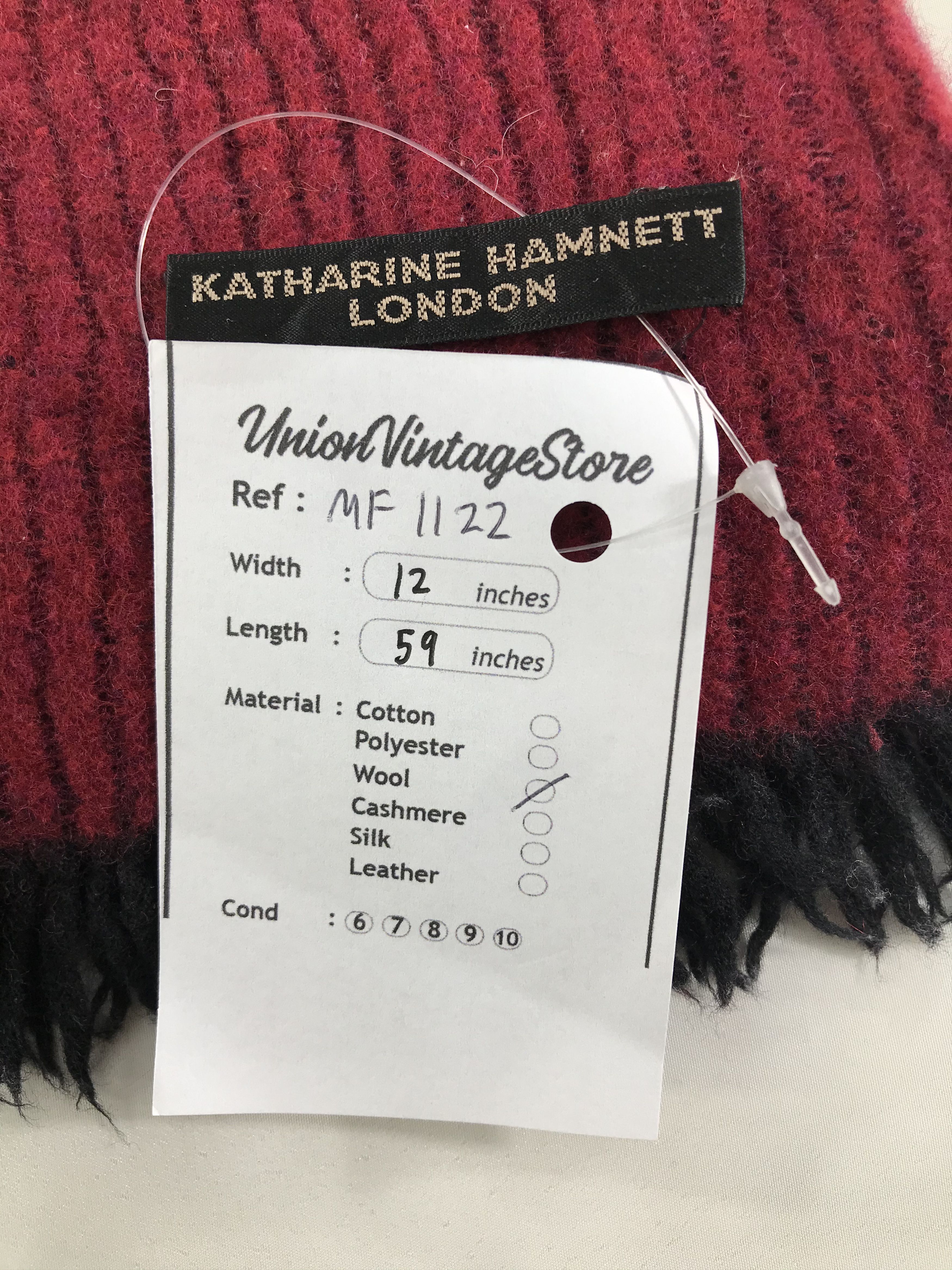Katharine Hamnett London Vintage Katharine Hamnett Scarf/Muffler/Neckwear MF1122 Size ONE SIZE - 4 Thumbnail