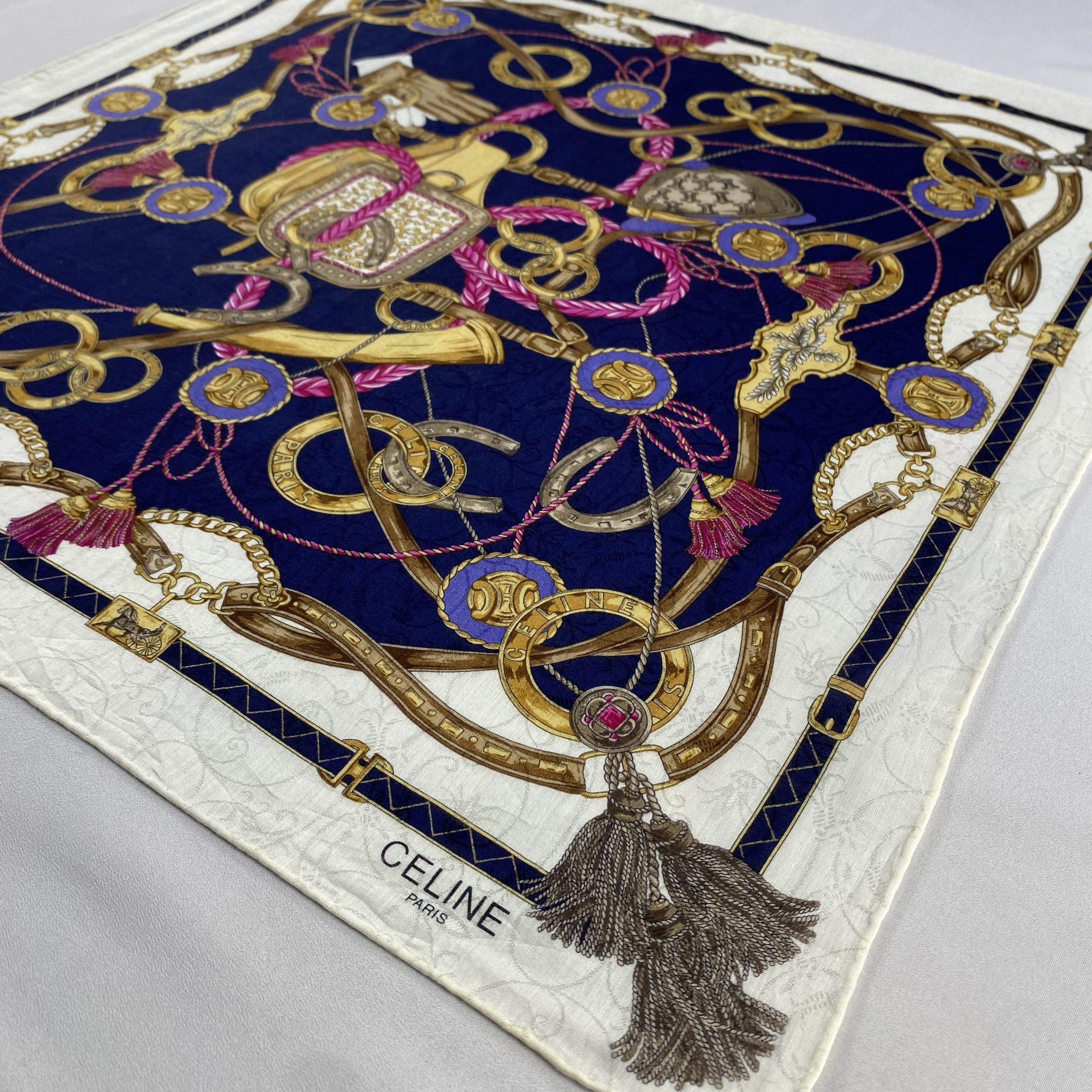 Celine × Vintage Celine Handkerchief / Neckerchief / Bandana-P1006 Size ONE SIZE - 2 Thumbnail