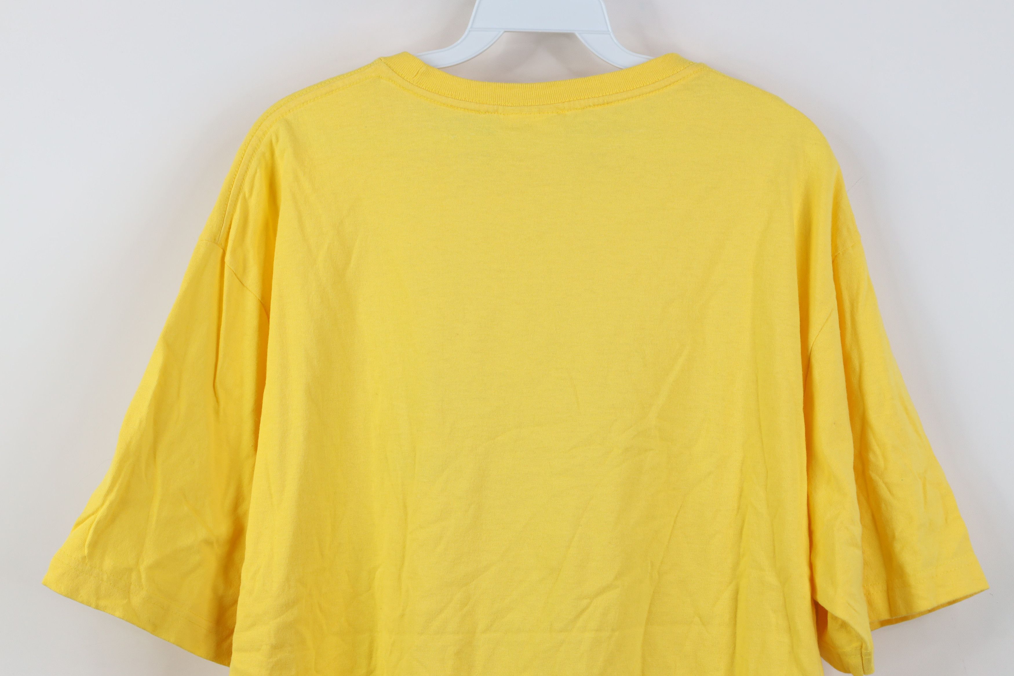 Ralph Lauren Vintage 90s Y2K Chaps Ralph Lauren Spell Out T-Shirt Yellow Size US L / EU 52-54 / 3 - 12 Thumbnail