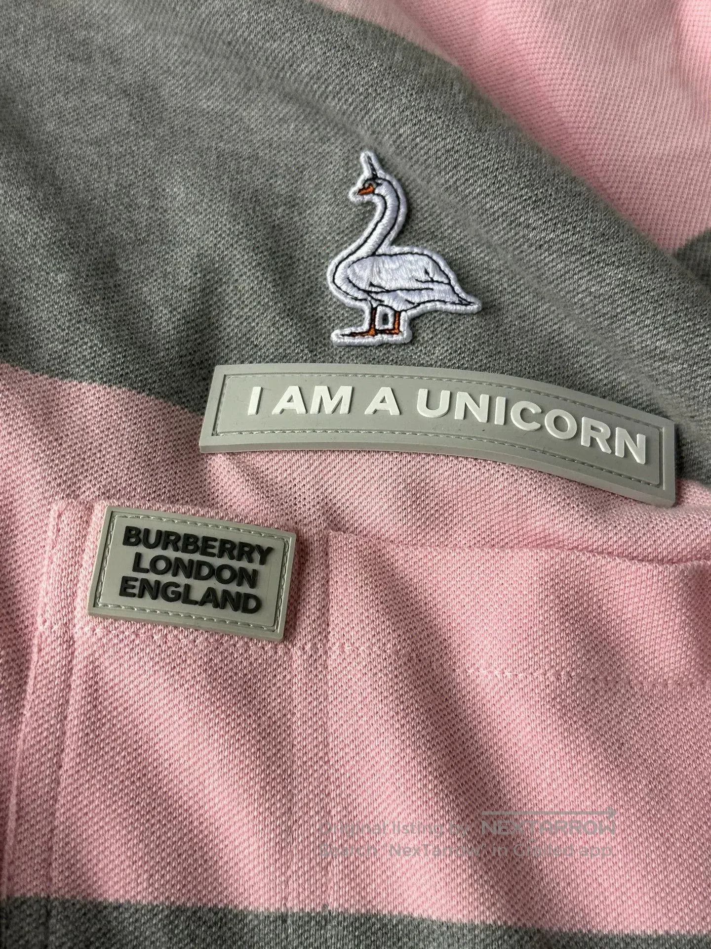 Burberry Burberry Runway Grey Pink Stripe Sweatshirt. Size US M / EU 48-50 / 2 - 2 Thumbnail