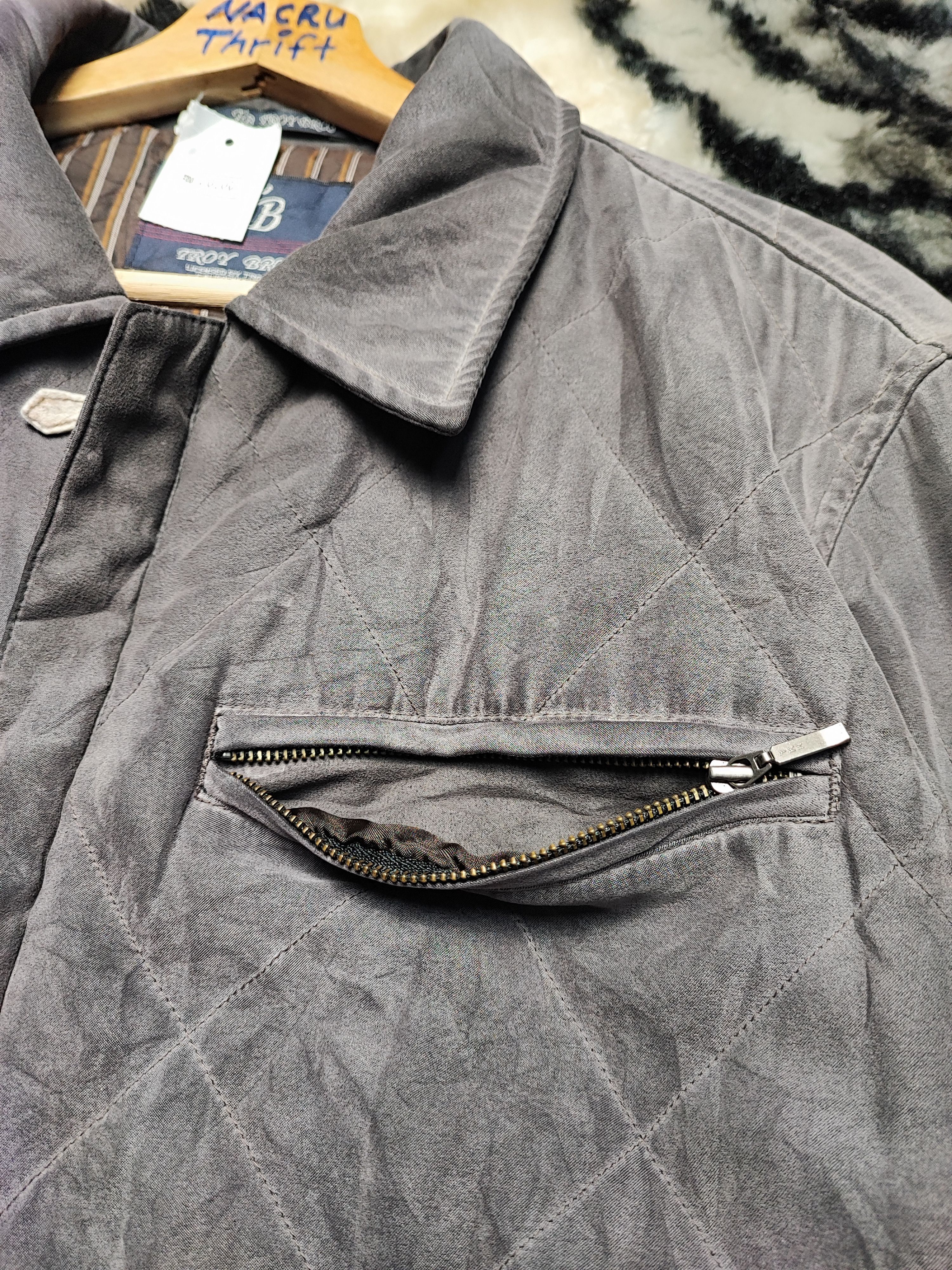 Number (N)ine Troy Bros Bomber Styles Jacket Distressed Size US L / EU 52-54 / 3 - 6 Thumbnail