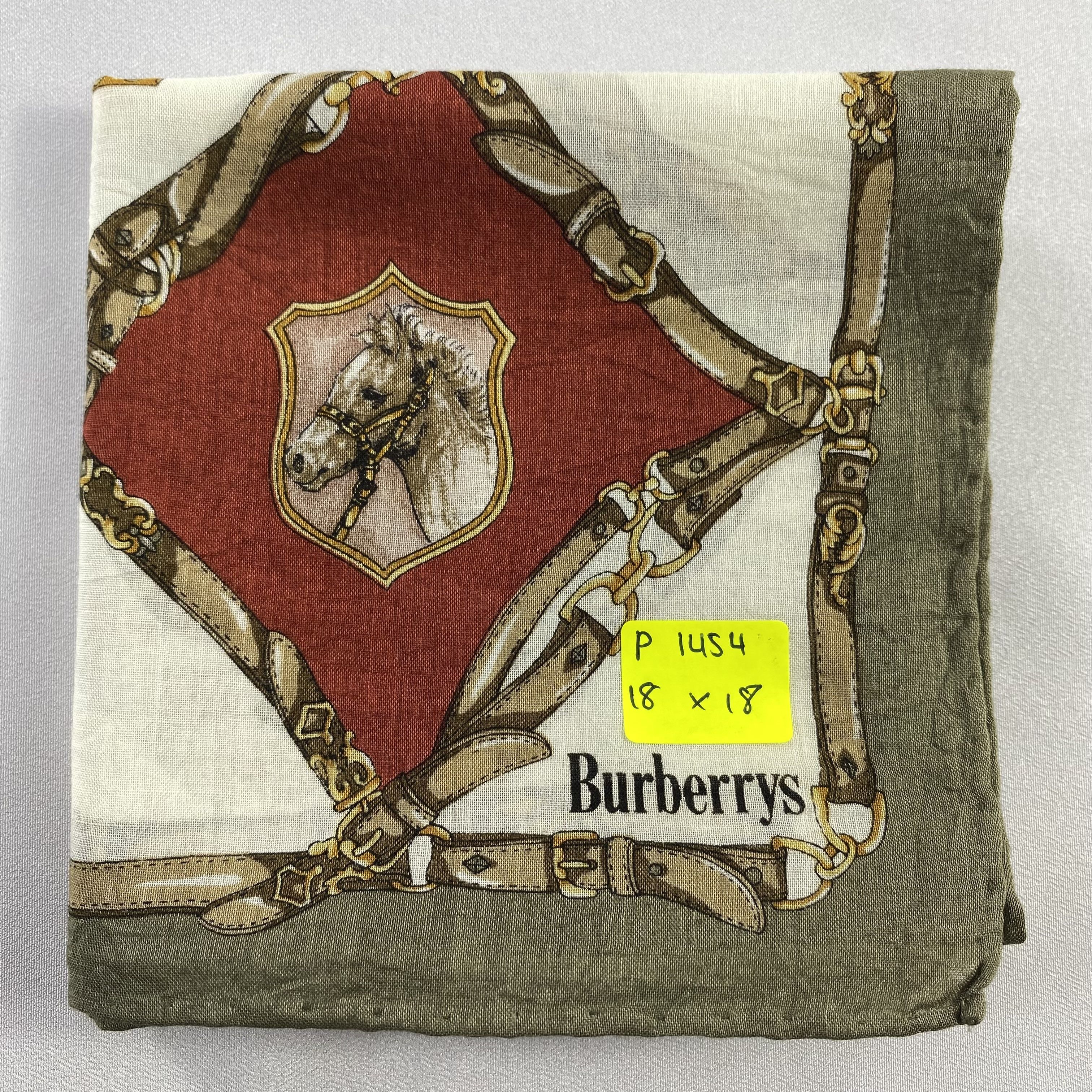 Burberry × Vintage Burberry Handkerchief / Neckerchief / Bandana-P1454 Size ONE SIZE - 5 Thumbnail