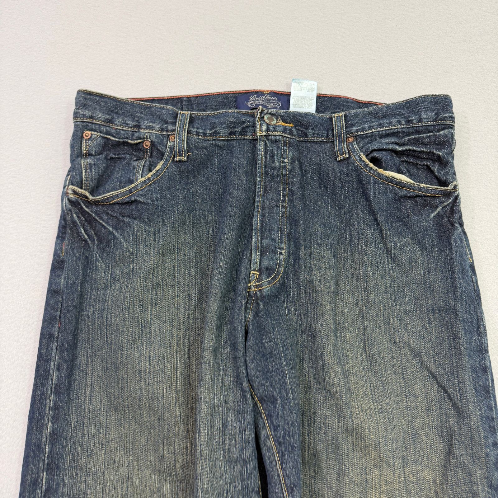 Levi's Vintage Levis Low Straight Jeans Men's 34x30 Dark Wash Faded Size US 34 / EU 50 - 3 Thumbnail