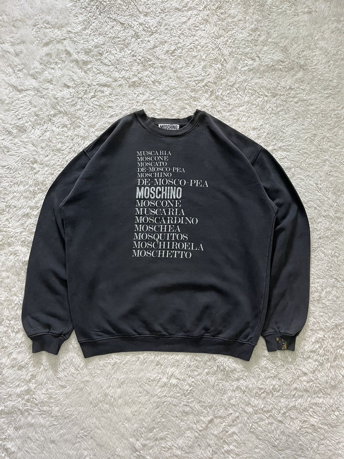 Kanye West × Moschino moschino sunfaded & distressed pullover Size US XL / EU 56 / 4 - 1 Thumbnail
