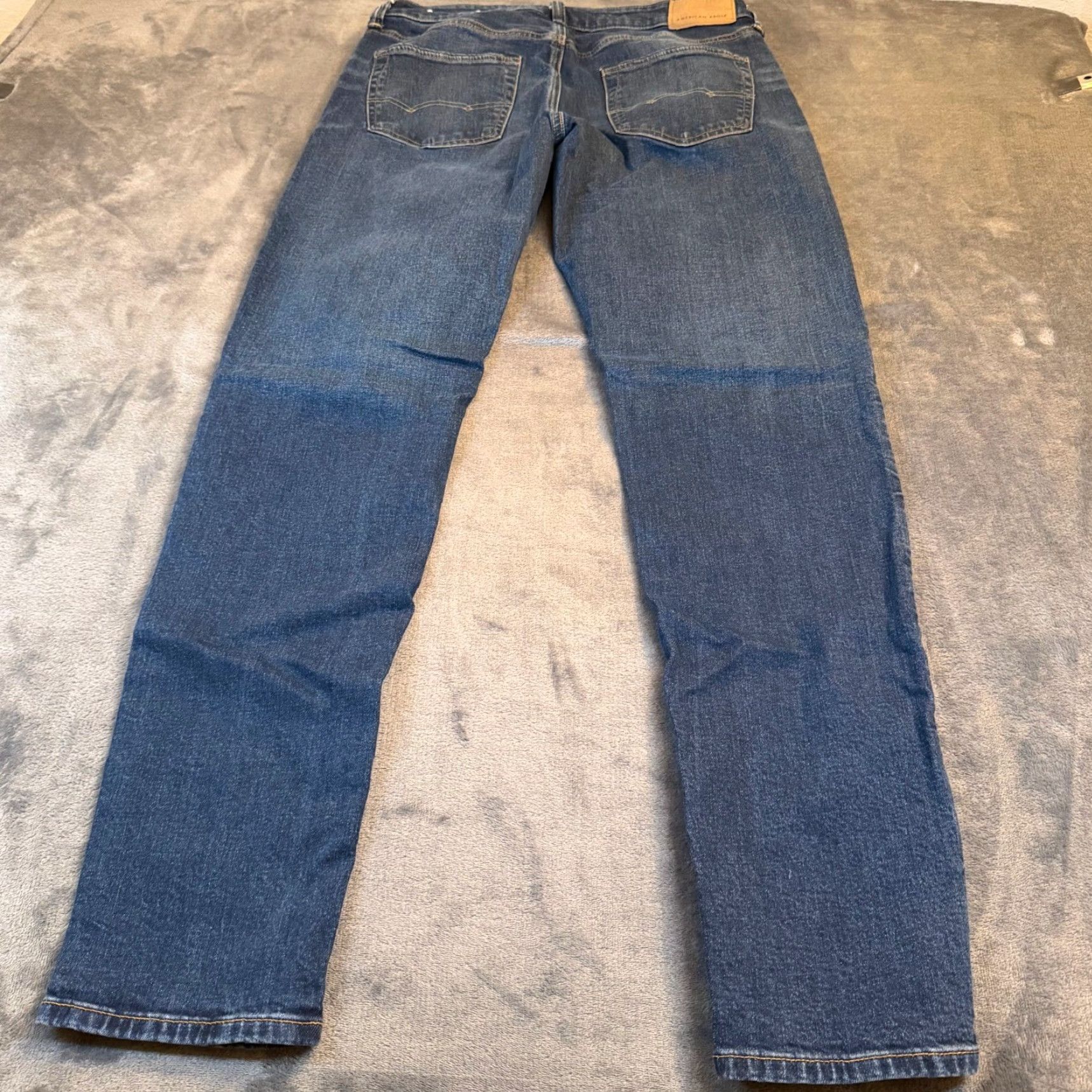 Vintage American Eagle Jeans Athletic Fit Airflex+ 30x32 Denim Blue Stretch 5-Pocket Mens Jeans Size US 30 / EU 46 - 5 Thumbnail