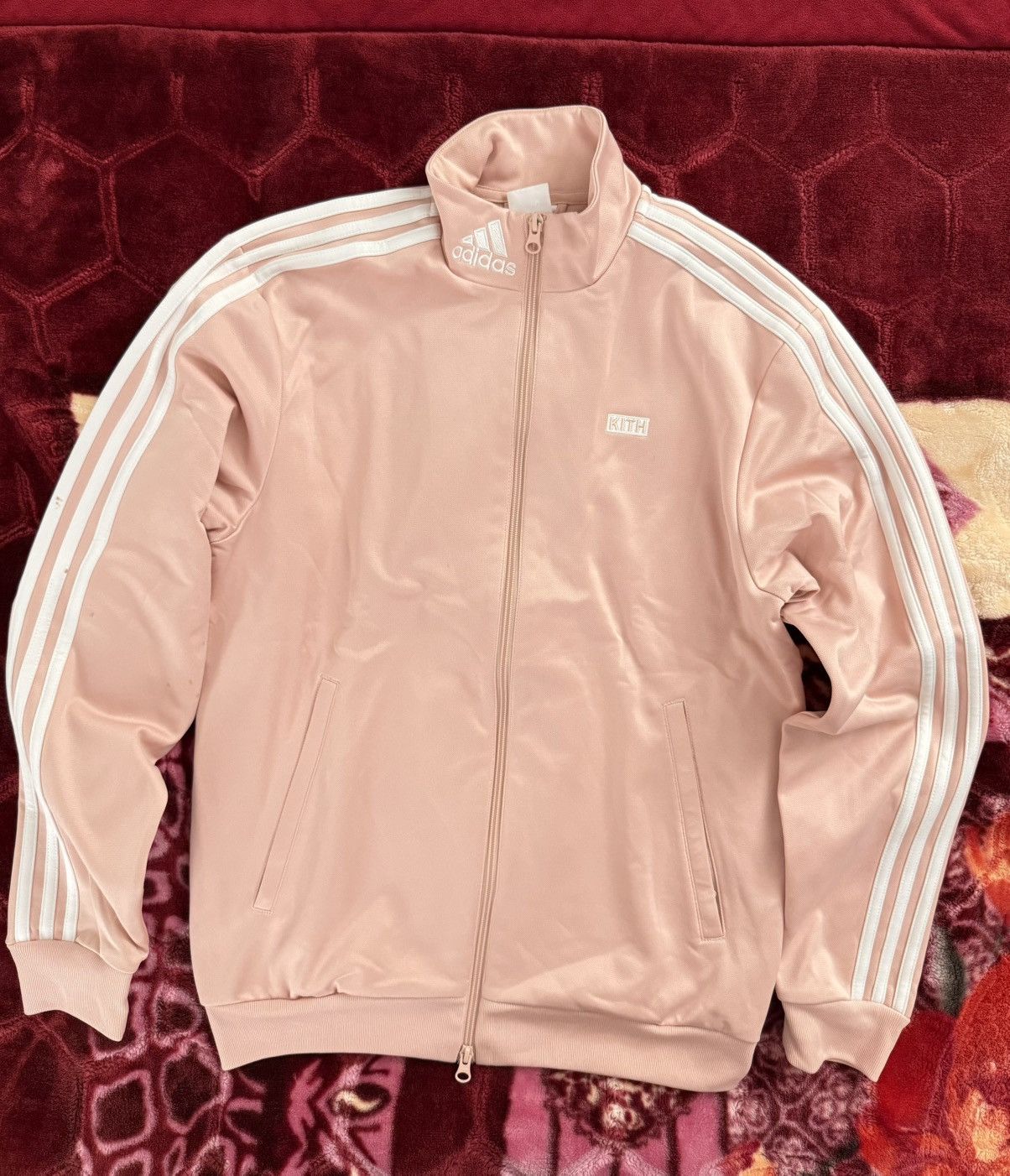 Adidas × Kith Kith x Adidas Soccer Flamingos Pink Track Jacket Size Small Size US S / EU 44-46 / 1 - 1 Thumbnail