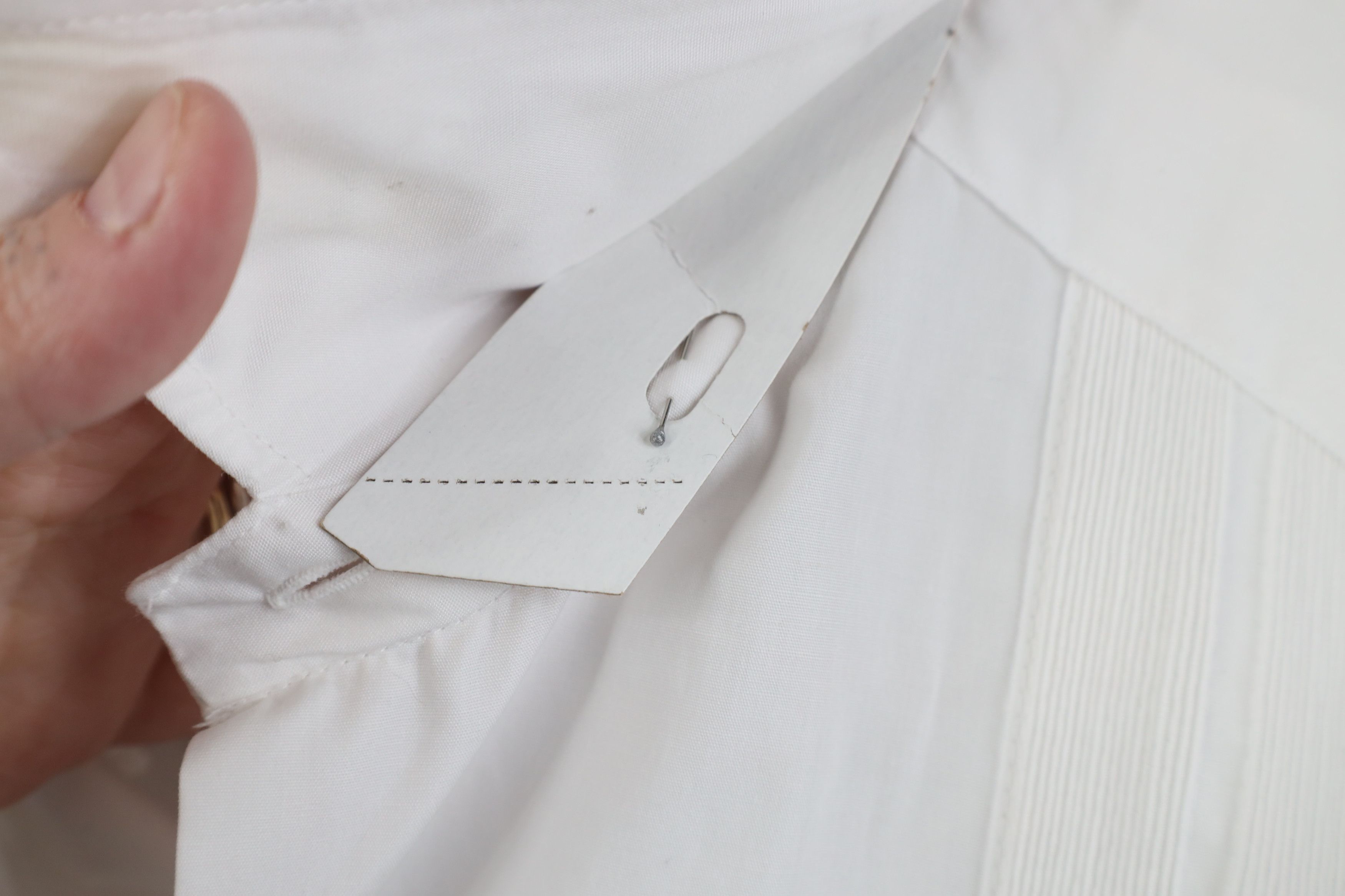 Vintage Deadstock Vintage 90s Rockabilly Wedding Button Shirt White Size US XL / EU 56 / 4 - 11 Thumbnail