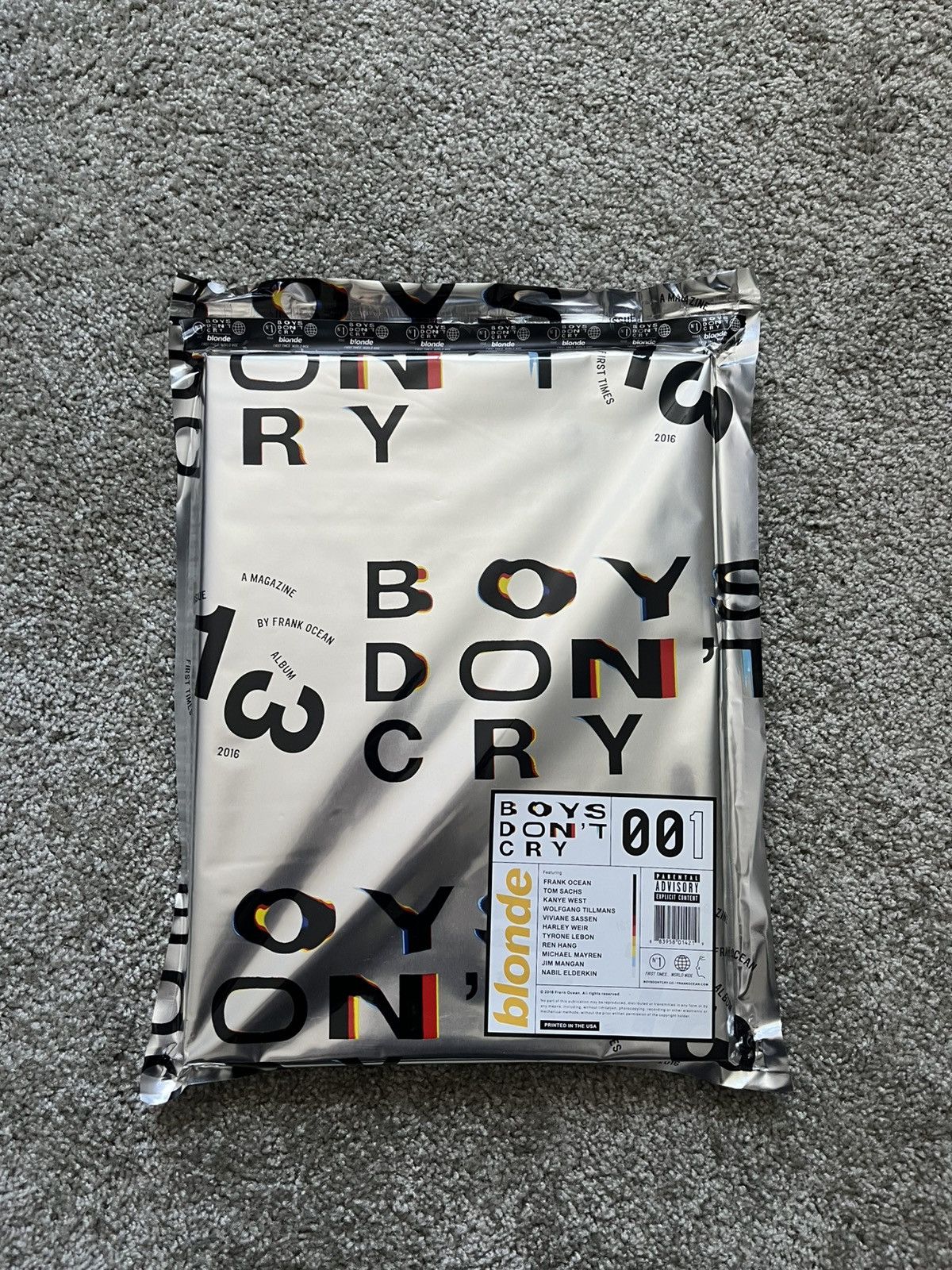 Frank Ocean Blonde CD Boys Don't Cry Magazine | Grailed