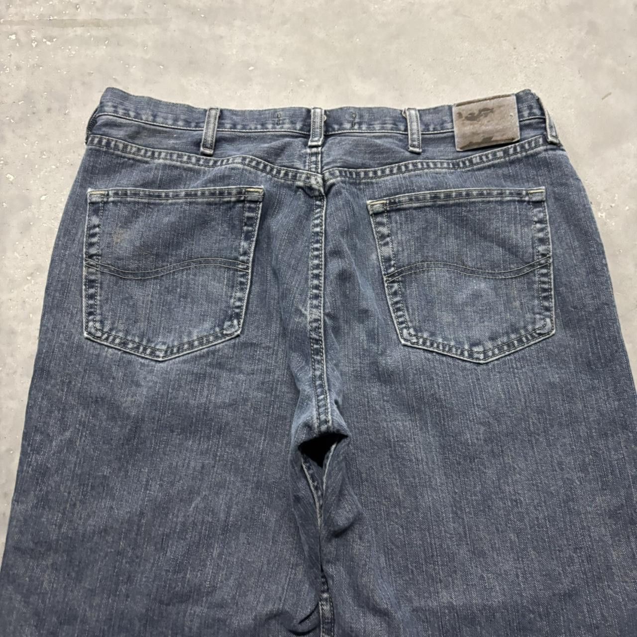 Japanese Brand × Vintage Crazy Vintage Y2K/2000s Baggy Grunge Dark Wash Skater Denim Jeans! Size US 36 / EU 52 - 7 Thumbnail