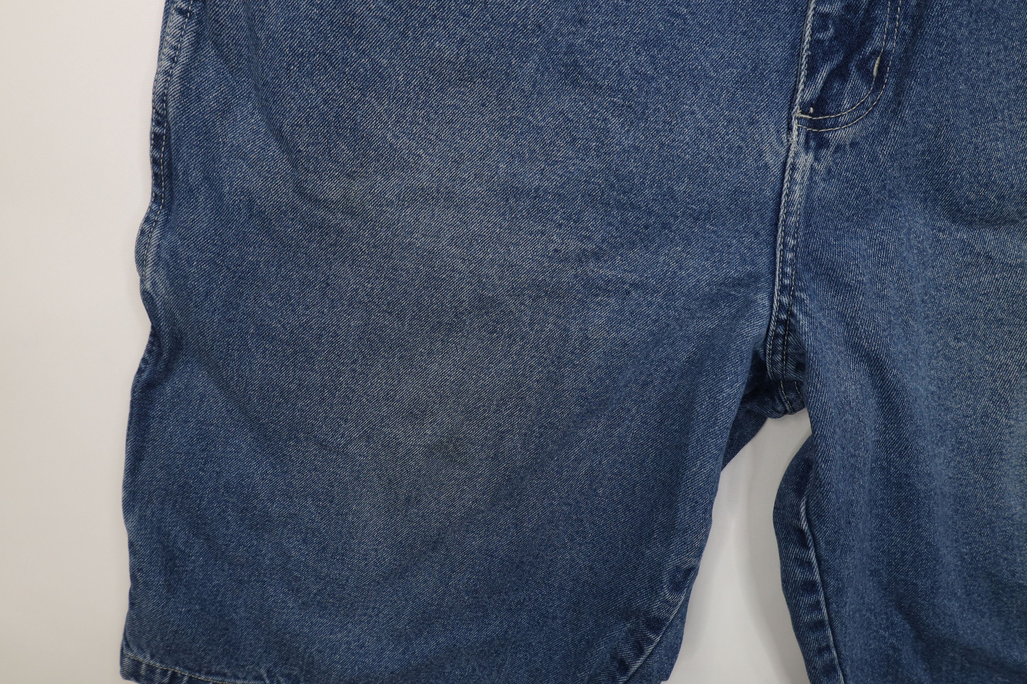 Fubu Vintage 90s Y2K FUBU Relaxed Fit Denim Dungaree Shorts Blue Size US 38 / EU 54 - 6 Thumbnail