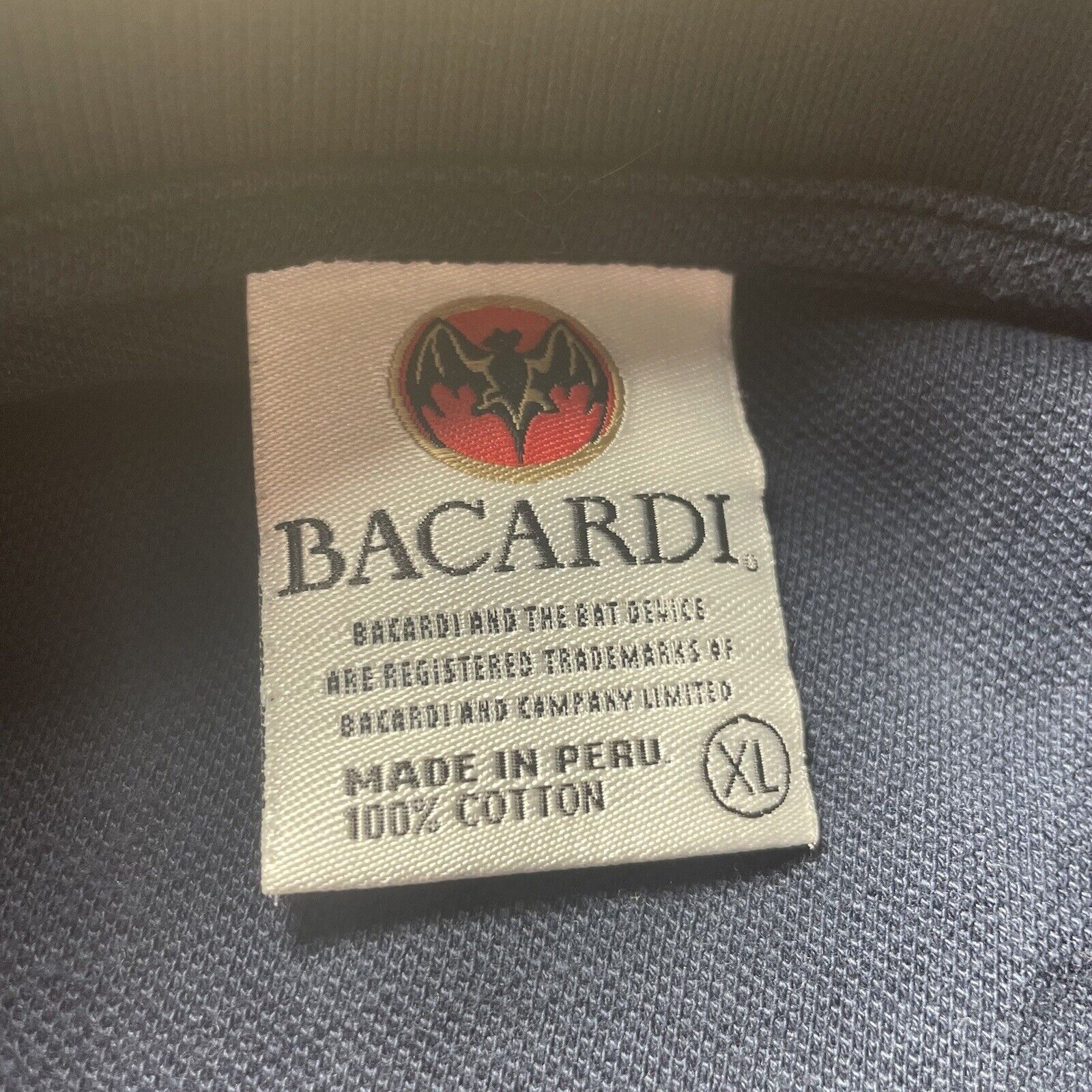 Bacardi Vintage Bacardi Short Sleeve Polo Shirt Embroidered Bat Logo Size US XL / EU 56 / 4 - 9 Thumbnail