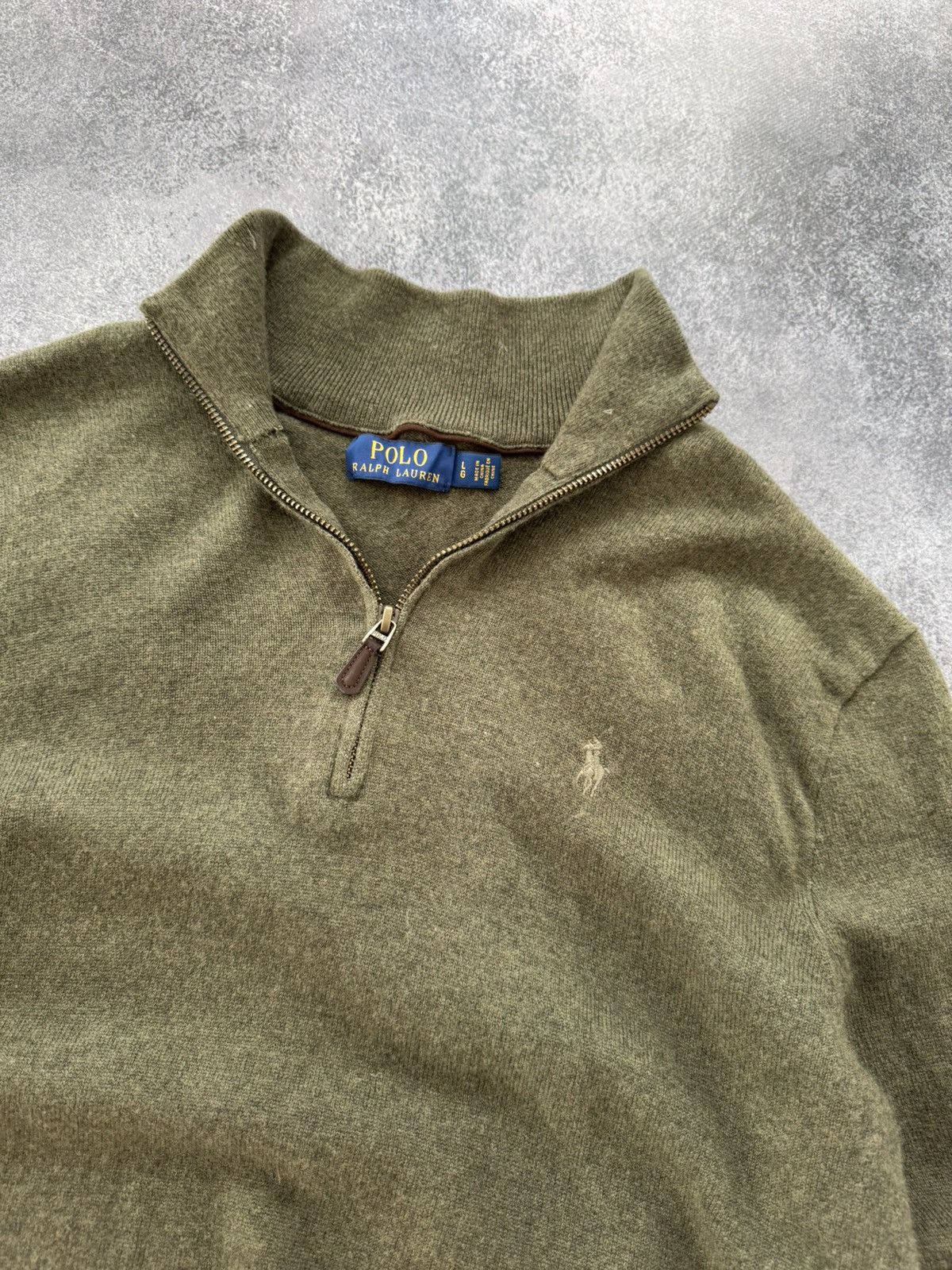 Polo Ralph Lauren VTG Polo Ralph Lauren 1/4 zip wool sweater Size US L / EU 52-54 / 3 - 4 Thumbnail