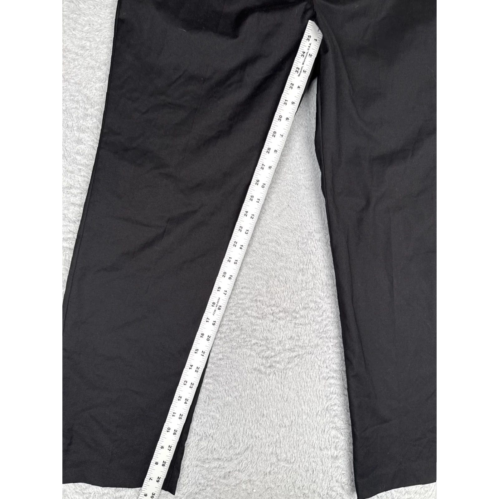 Tommy Hilfiger Tommy Hilfiger Mens 38x30 Black Dress Pants Flat Front Straight Leg Work Office Size US 38 / EU 54 - 7 Thumbnail