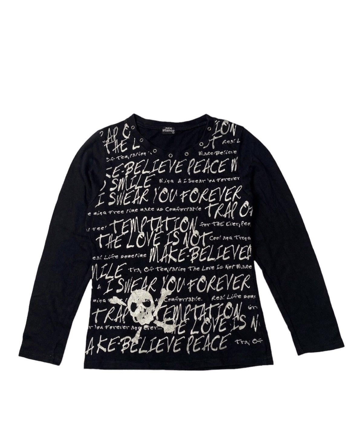 Beauty Beast × Hysteric Glamour × Japanese Brand Japanese brand neo stance poem skull longsleeve shirt Size M / US 6-8 / IT 42-44 - 1 Thumbnail
