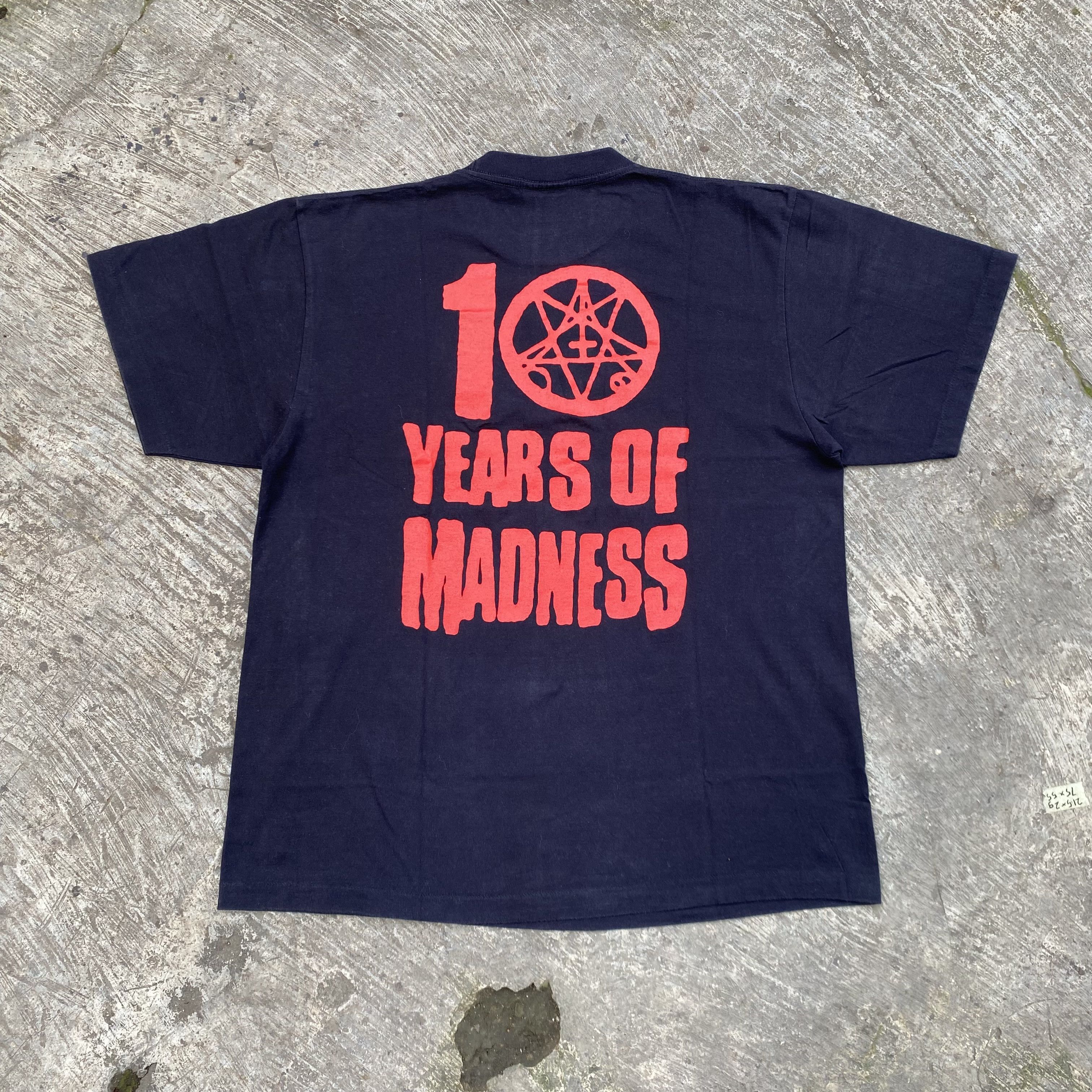 Vintage Vintage Morbid Angel 10 Years Of Madness Band T-Shirt Size US XL / EU 56 / 4 - 14 Thumbnail