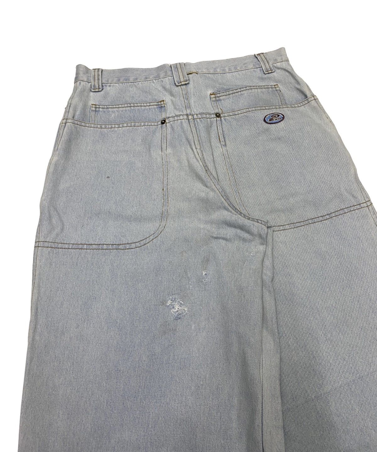 Hysteric Glamour BAGGY JEANS PIKO HAWAIIAN DISTRESSED DENIM BAGGY SKATER Size US 32 / EU 48 - 7 Thumbnail