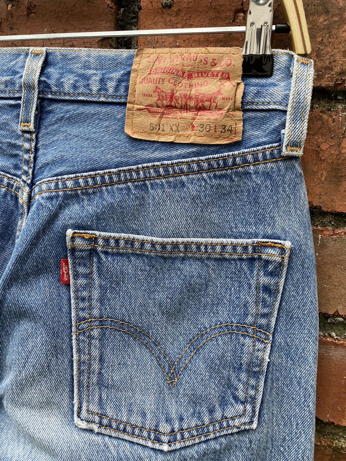 Levi's × Levi's Vintage Clothing × Vintage W29x31 vintage levi's 501xx 90s Size US 29 - 3 Thumbnail