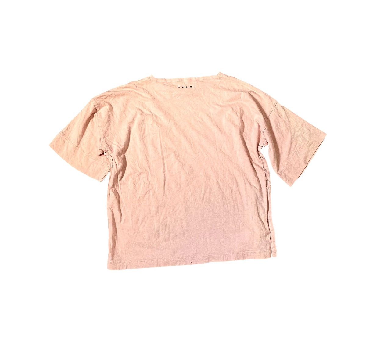 Marni Marni patch pocket light pink boxy tee Size US S / EU 44-46 / 1 - 8 Thumbnail