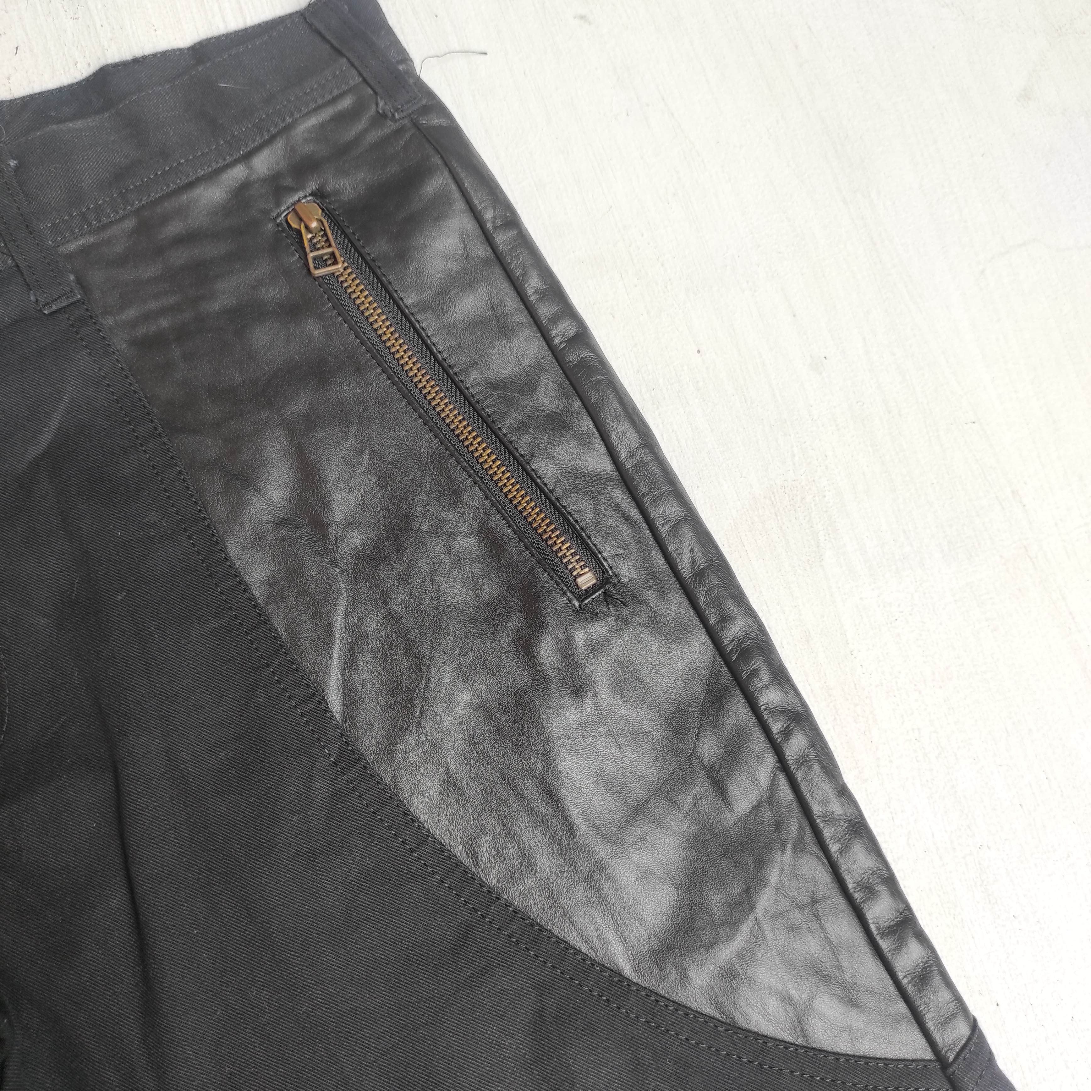 14th Addiction Flare Rico Japan Leather Bootcut Denim Jeans Size US 32 / EU 48 - 10 Thumbnail