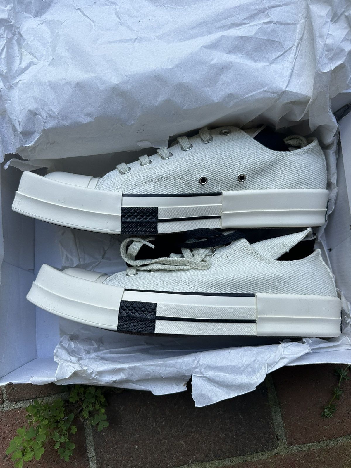 image of Converse x Rick Owens Turbodrk Shoes in Black, Men's (Size 9)
