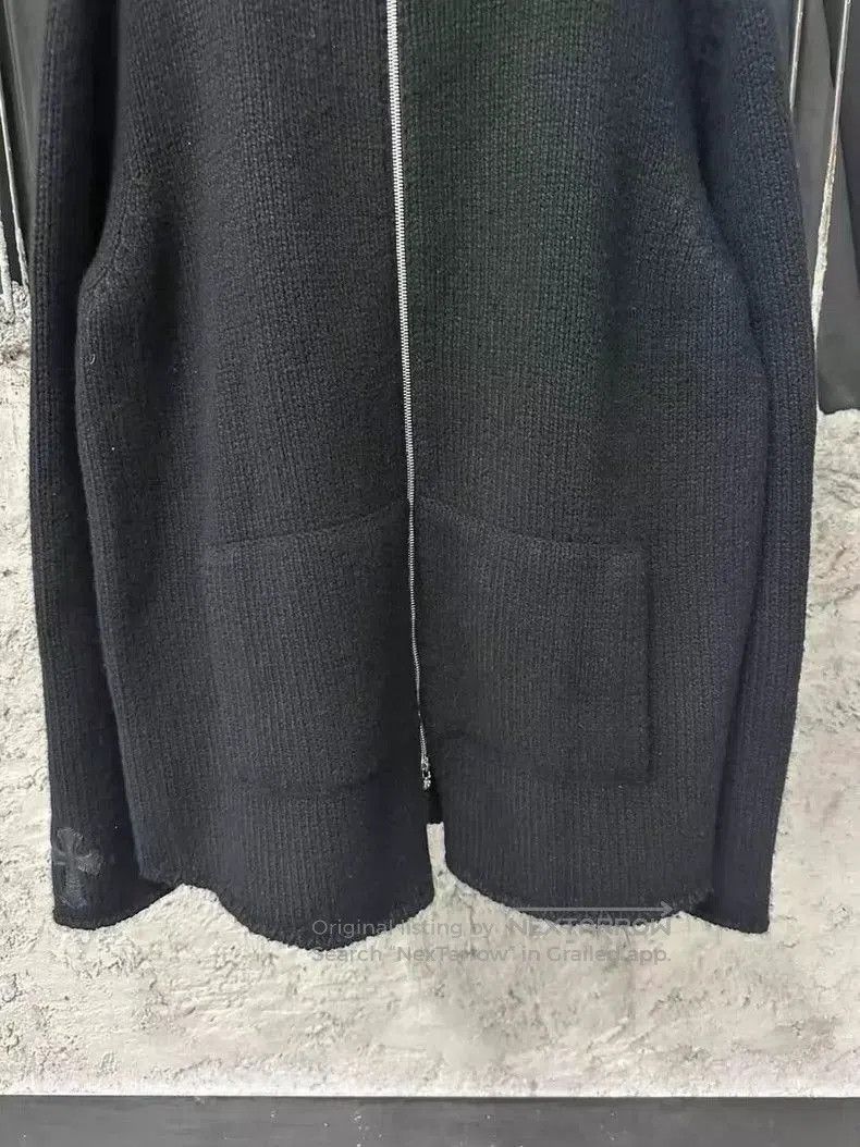 Chrome Hearts Chrome Hearts Wool and Leather Zip Jacket. Size US L / EU 52-54 / 3 - 3 Thumbnail