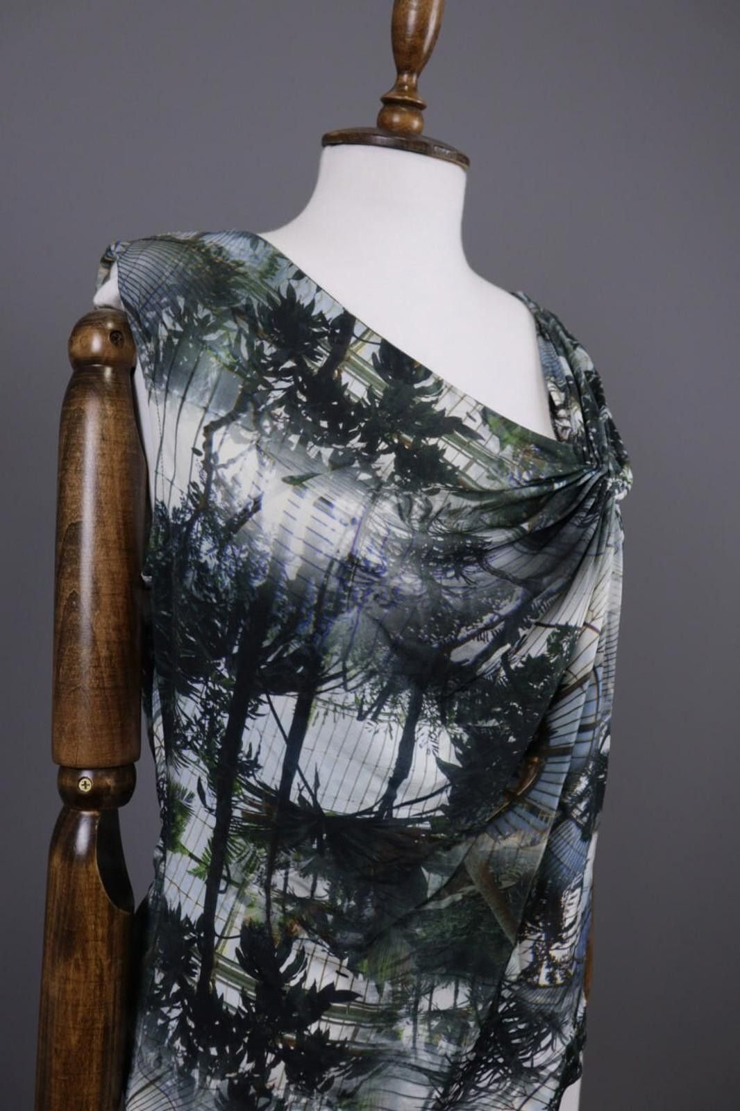 Escada Escada Multicoloer Asymmetrical Over Pint Top Shirt Size L Size M / US 6-8 / IT 42-44 - 5 Thumbnail