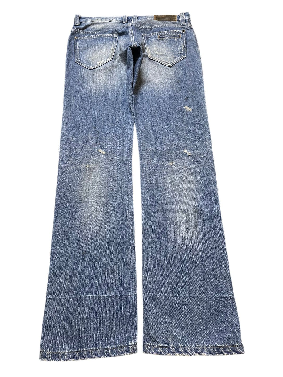 Issey Miyake Vintage Japan Tete Homme Mud Faded Wash Style Jeans Size US 34 / EU 50 - 2 Thumbnail