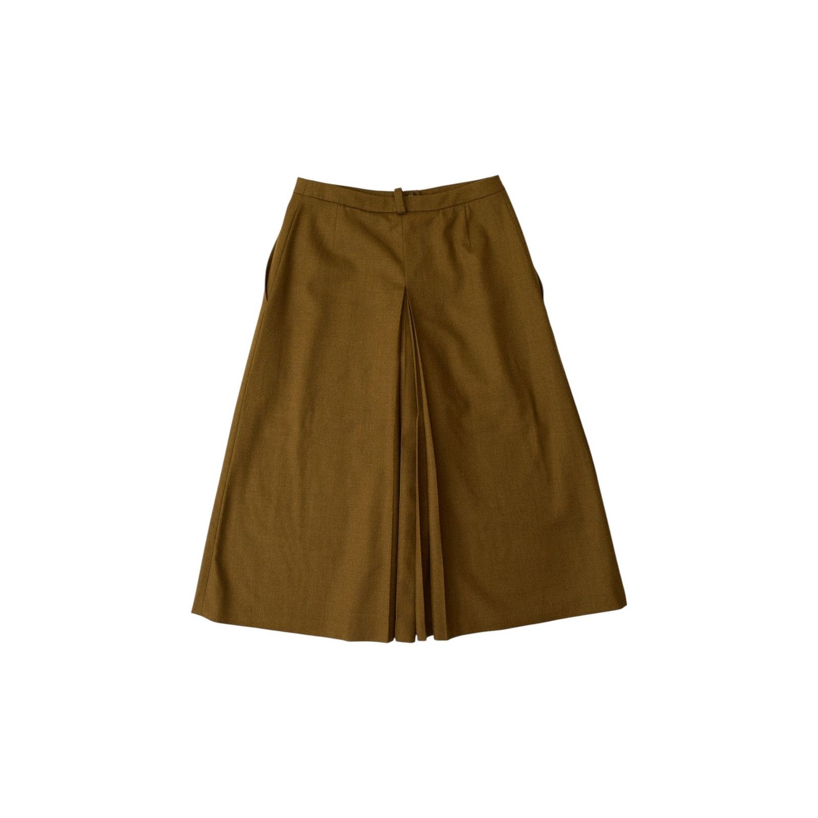 Hermes by Jean paul Gaultier Wool Pleated Skirt Trousers Size 26" / US 2 / IT 38 - 3 Thumbnail