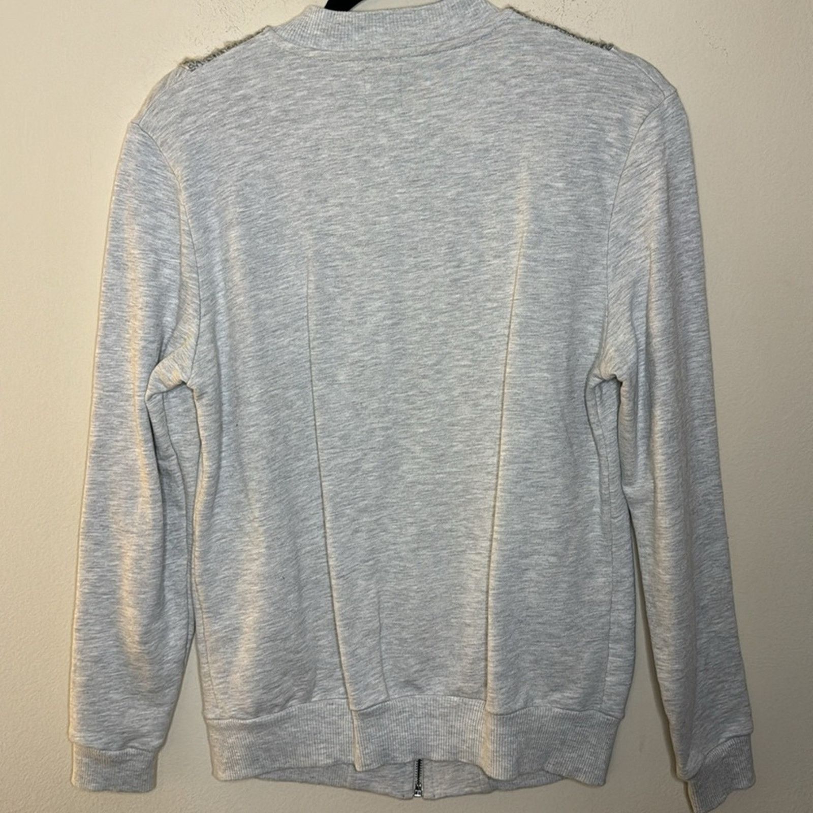Asos ASOS Men’s Gray Wool Front Knit Zip Up Sweater Size S Size US S / EU 44-46 / 1 - 5 Thumbnail