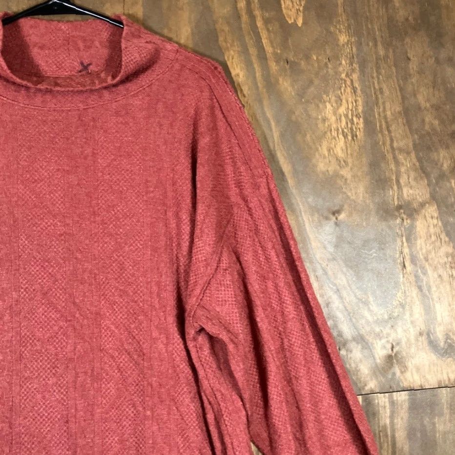 BKE BKE Womens Sweater Rust Red Mock Neck Long Sleeve Knit Medium Adults Womens Size M / US 6-8 / IT 42-44 - 5 Thumbnail