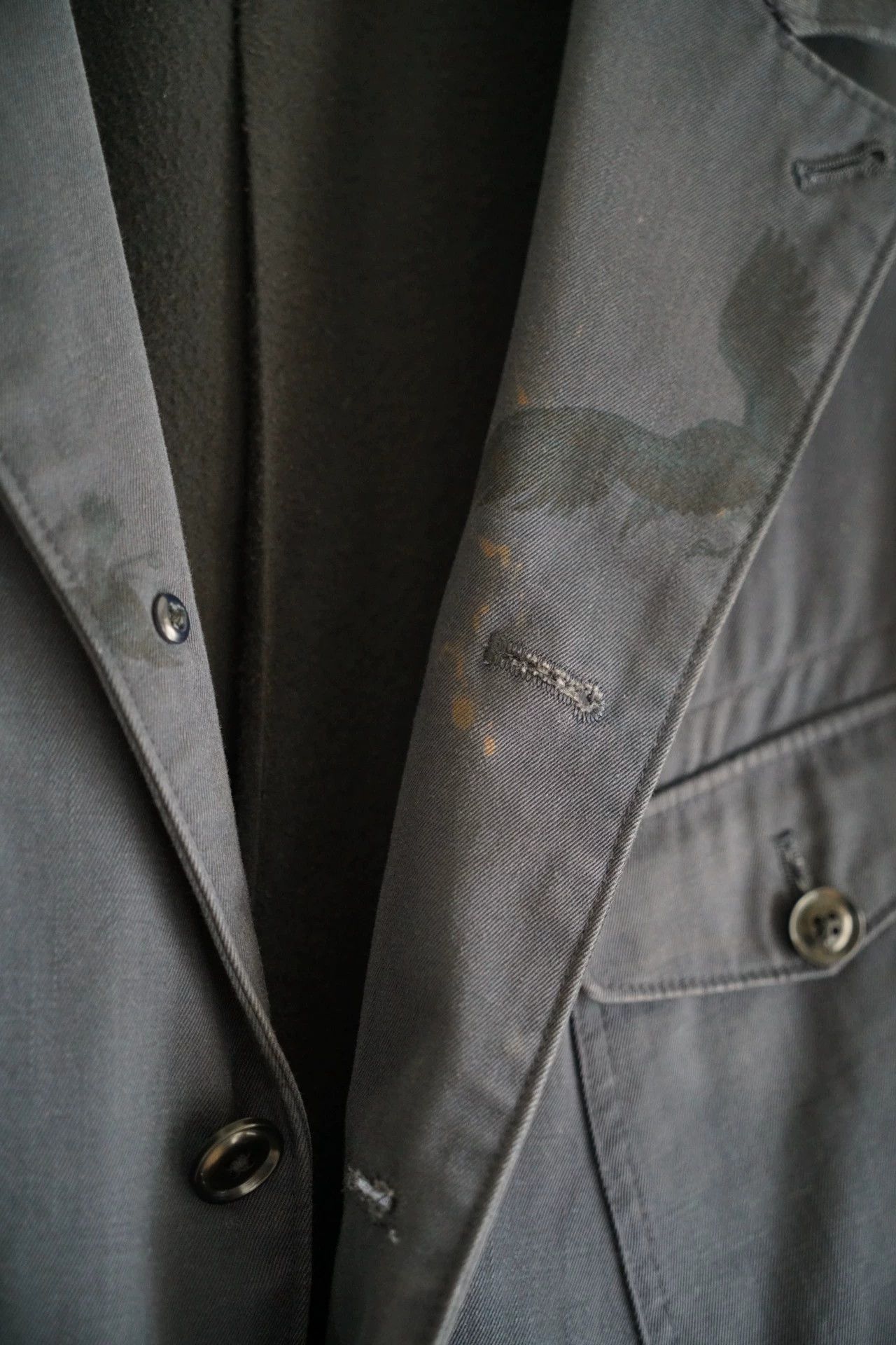 Yohji Yamamoto Yohji Yamamoto 11AW Full Crow Print Cotton Blazer Size US L / EU 52-54 / 3 - 5 Thumbnail