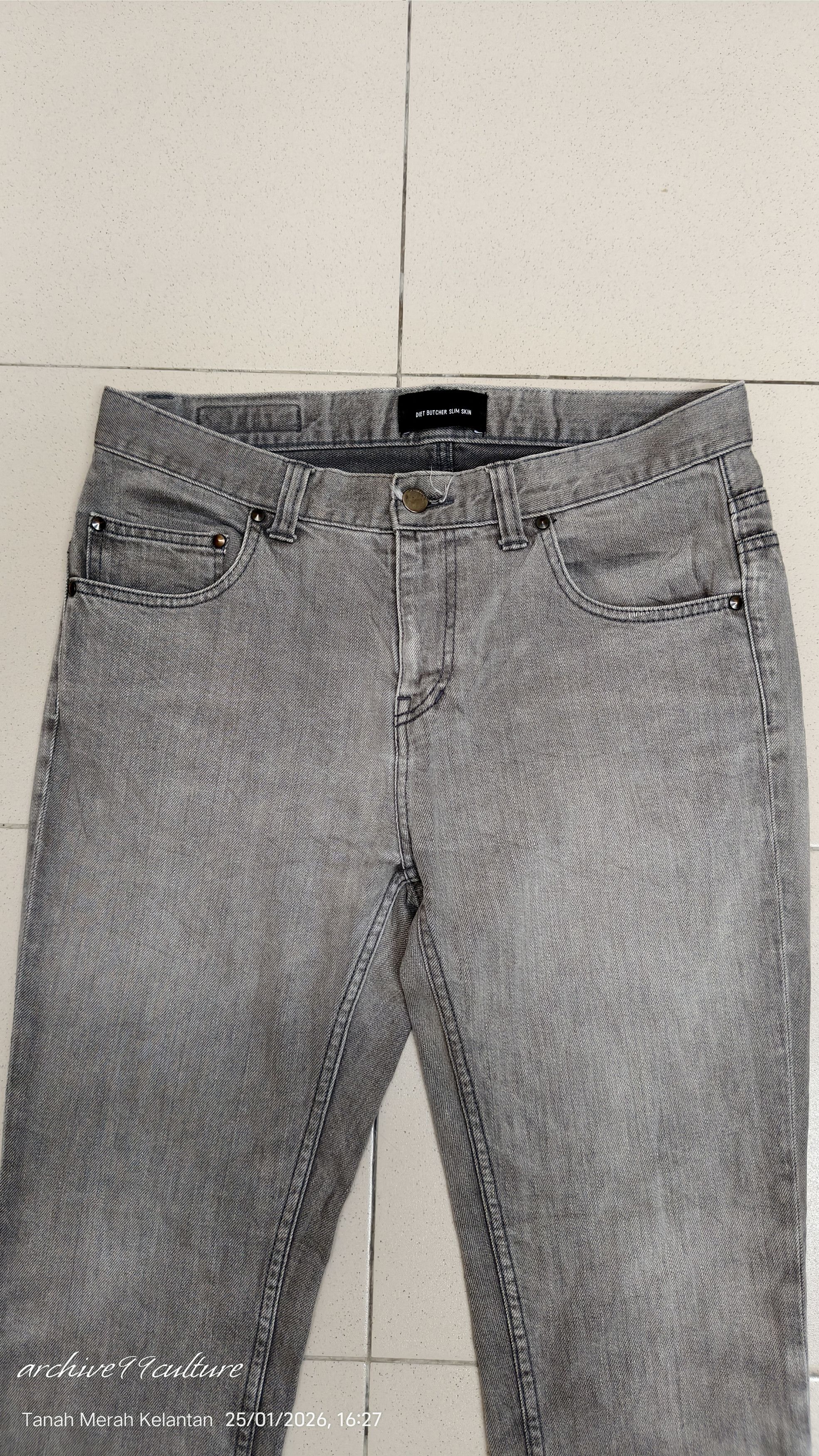 Diet Butcher Slim Skin AW2013 DIET BUTCHER SLIM SKIN Classic Grey Skinny Jeans Size US 32 / EU 48 - 11 Thumbnail