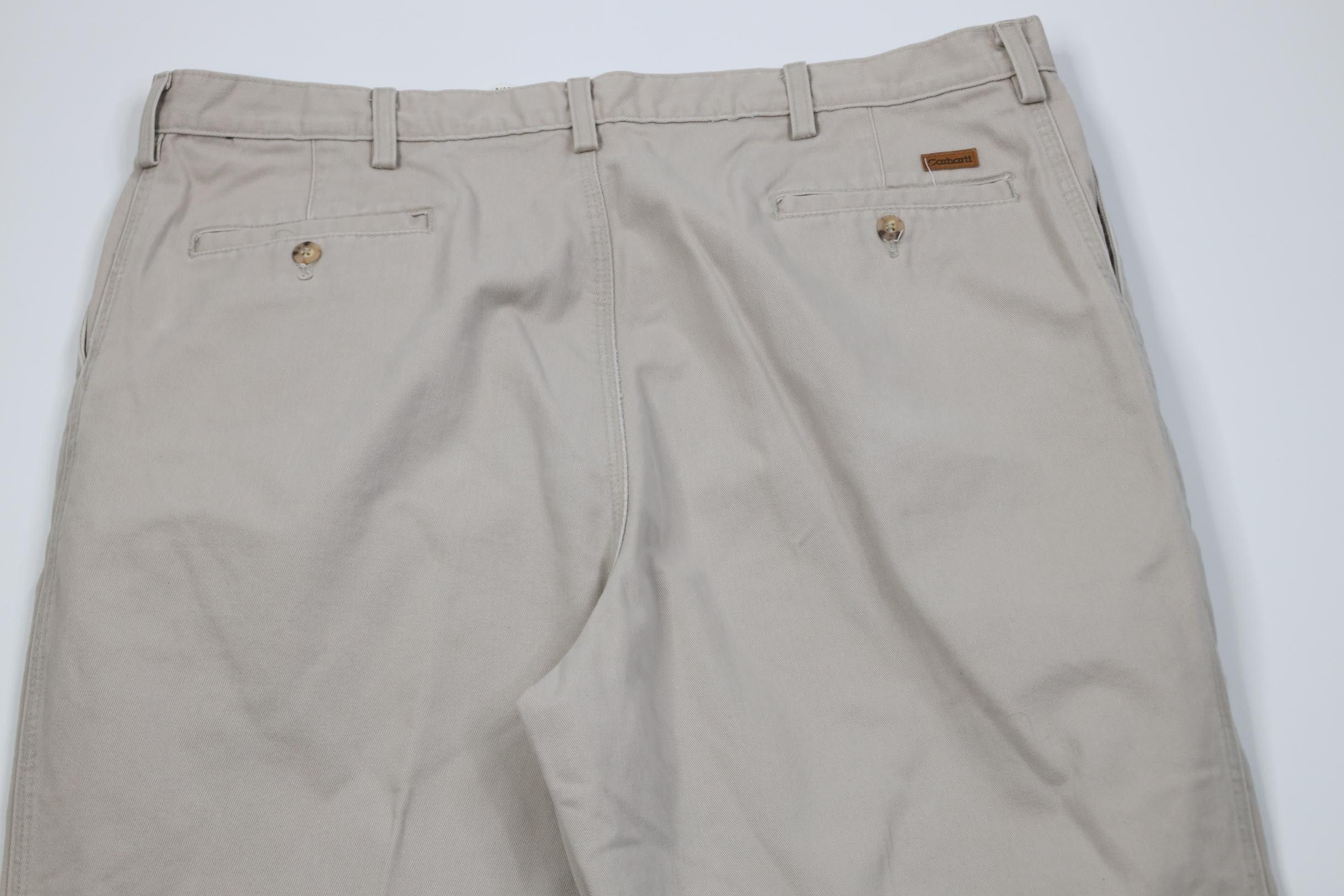 Carhartt Vintage Y2K Carhartt Pleated Relaxed Fit Chino Pants Stone Size US 40 / EU 56 - 11 Thumbnail