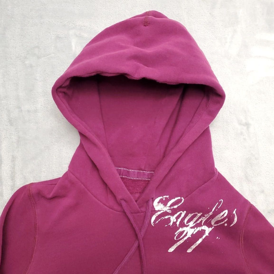 American Eagle Outfitters VINTAGE American Eagle Hoodie Womens M Purple Hooded Pullover Sweatshirt Y2K Retro Style Size M / US 6-8 / IT 42-44 - 5 Thumbnail