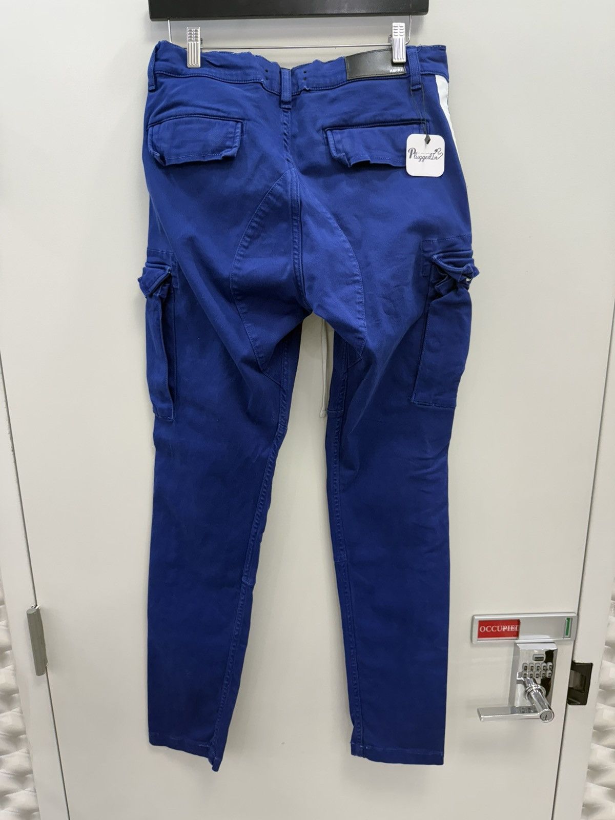 Amiri Amiri Blue Cargo Jeans Size US 33 - 4 Thumbnail