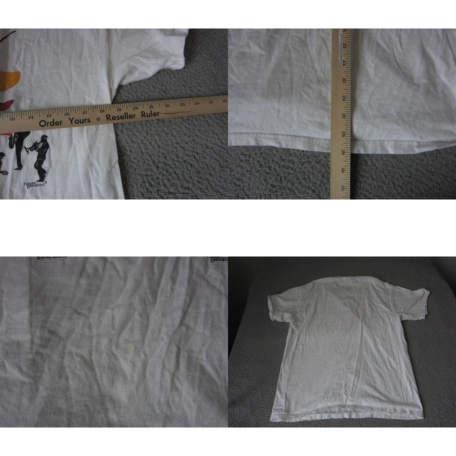 Primitive VINTAGE Jazz Shirt Adult Large White T Future Primitive 90s Mens Size US L / EU 52-54 / 3 - 8 Thumbnail