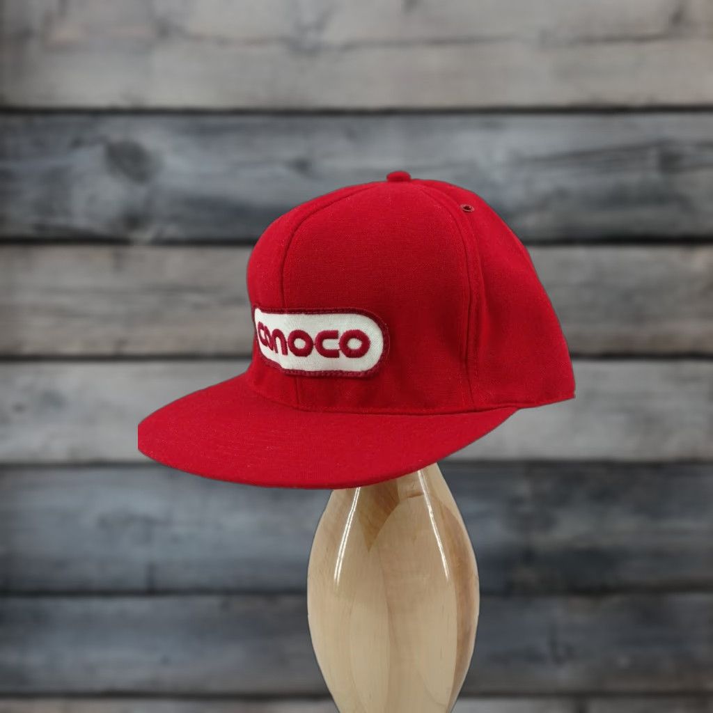 Vintage VINTAGE CONOCO GAS STATION OIL ADVERTISING SNAPBACK HAT MADE IN USA Size ONE SIZE - 1 Thumbnail
