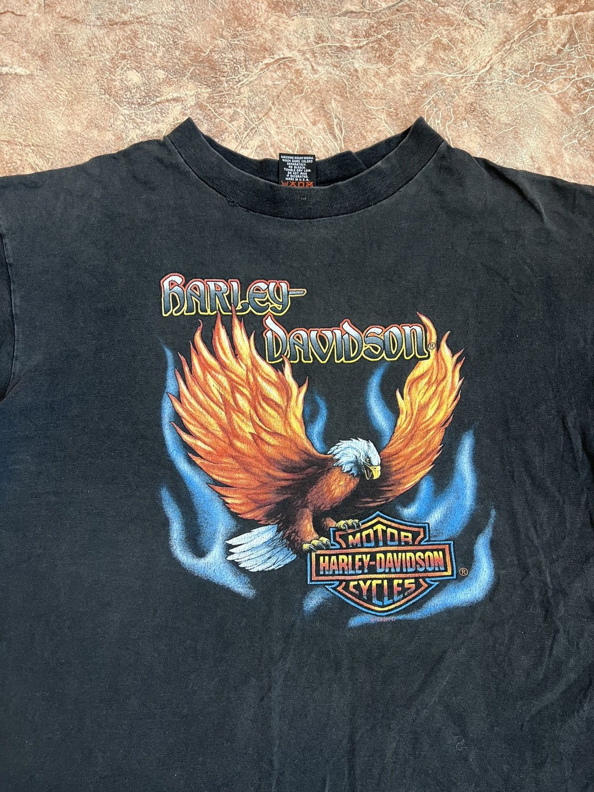 Harley Davidson Vintage Harley Davidson 1999 made in USA Seoul korea t shirt Size US XL / EU 56 / 4 - 21 Thumbnail